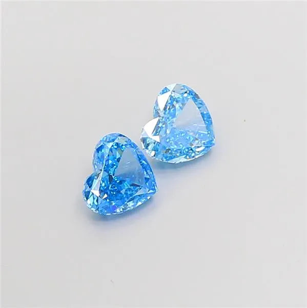 1.00ct Heart Lab Grown Diamond (Colour Fancy Vivid Blue, Clarity VS1, IGI Certified)