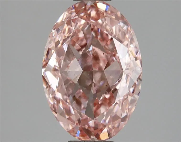 2.11ct Oval Lab Grown Diamond (Colour Fancy Intense Pink, Clarity VS2, IGI Certified)