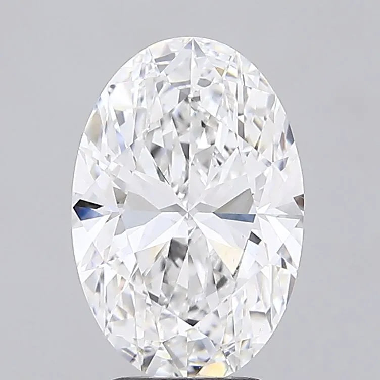 4.00ct Oval Lab Grown Diamond (Colour D, Clarity VVS2, IGI Certified)