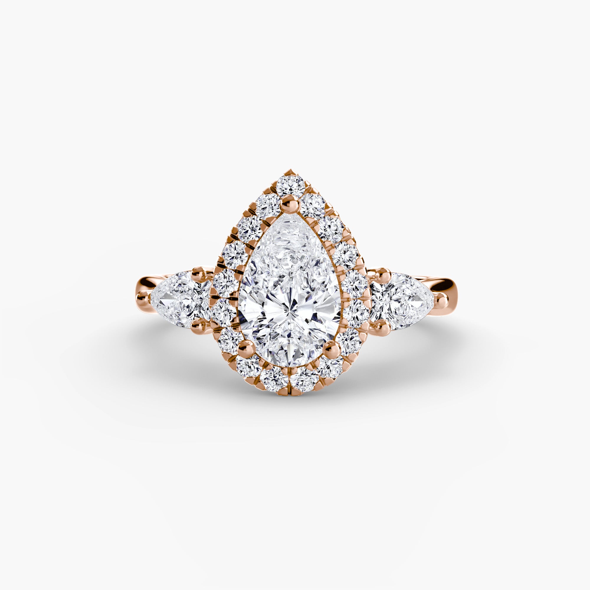 Trinity Three Stone Halo