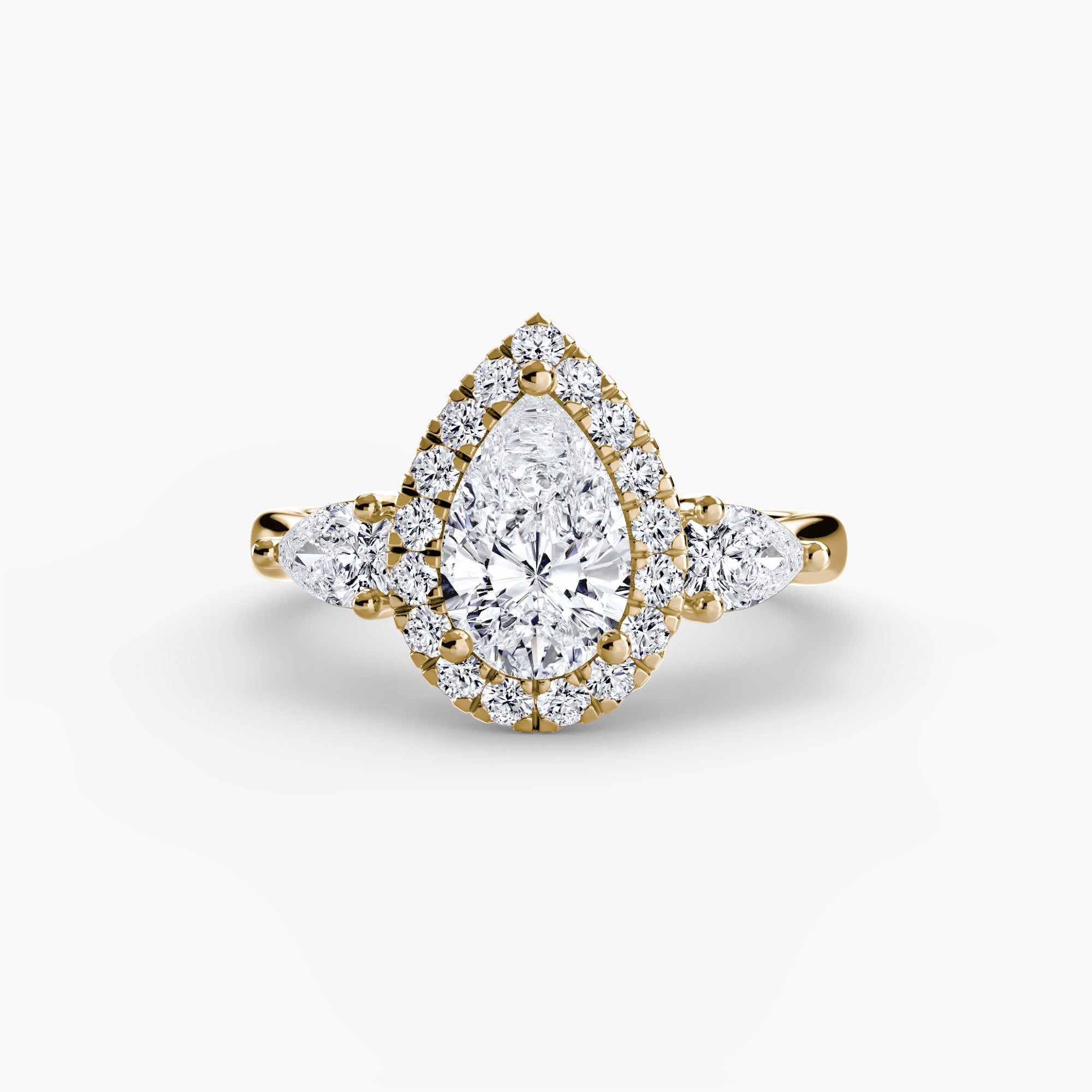 Trinity Three Stone Halo