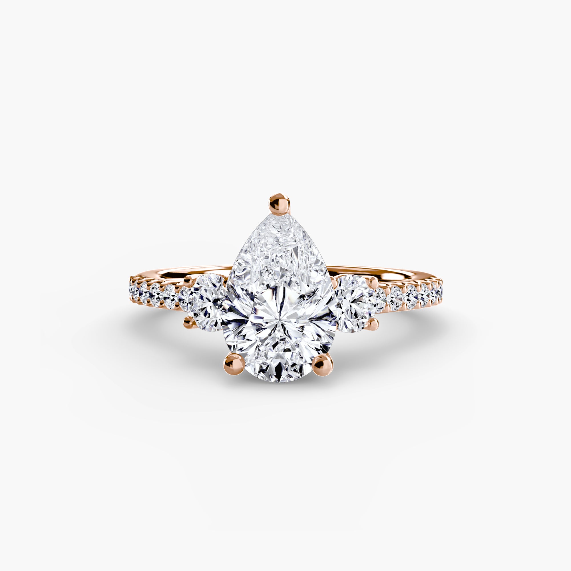 Trinity Three Stone Pavé