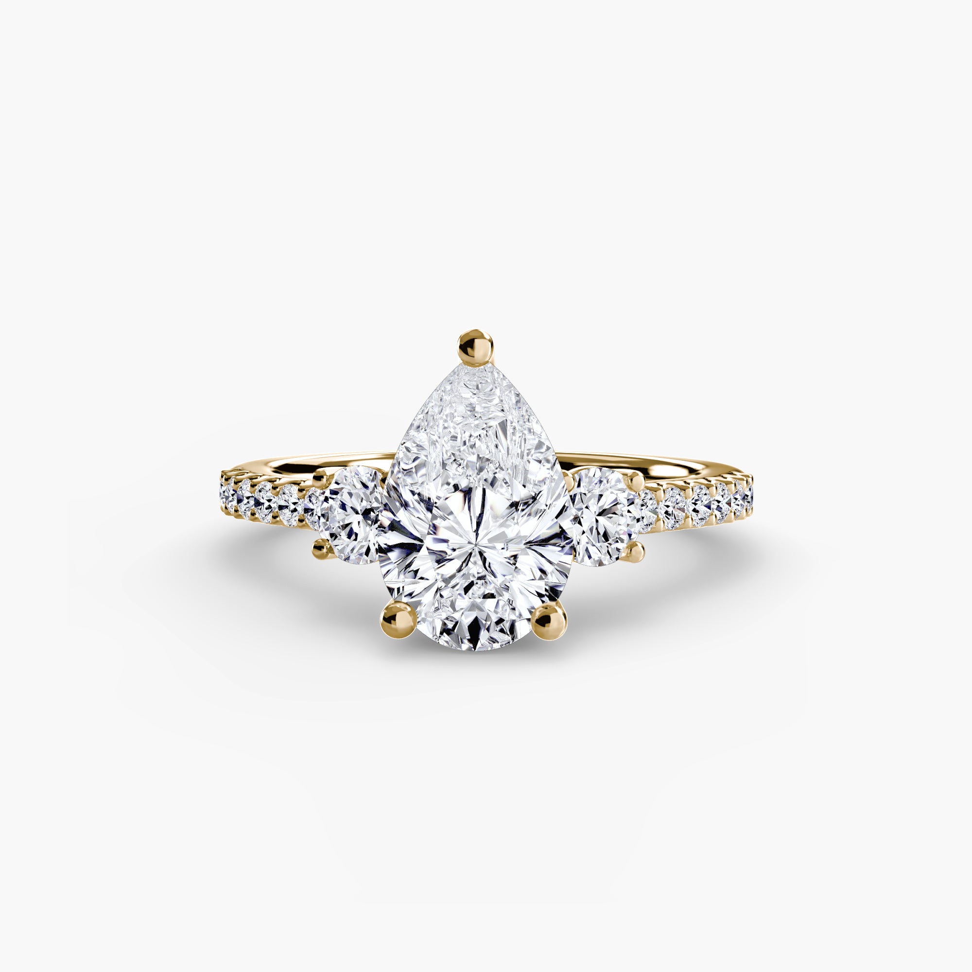 Trinity Three Stone Pavé