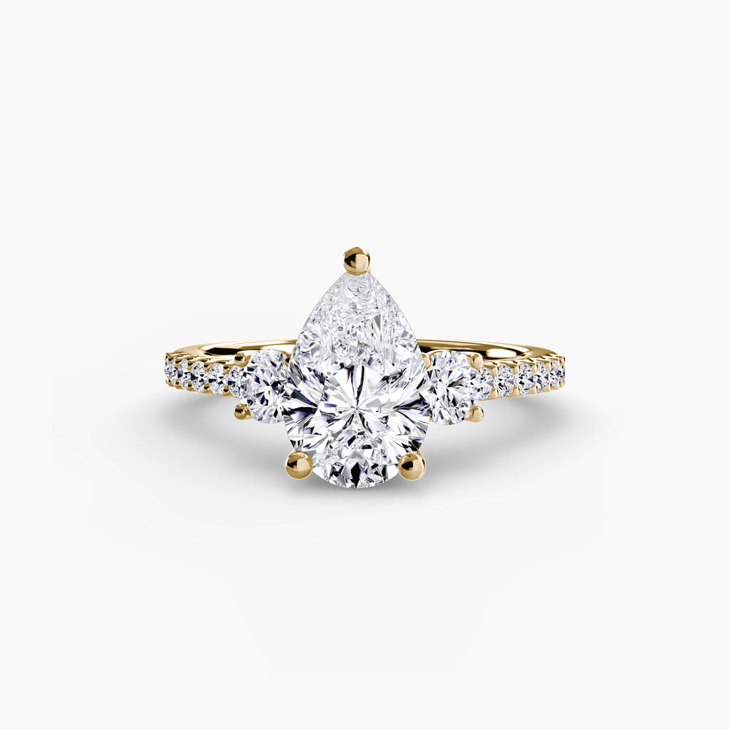 Trinity Three Stone Pavé