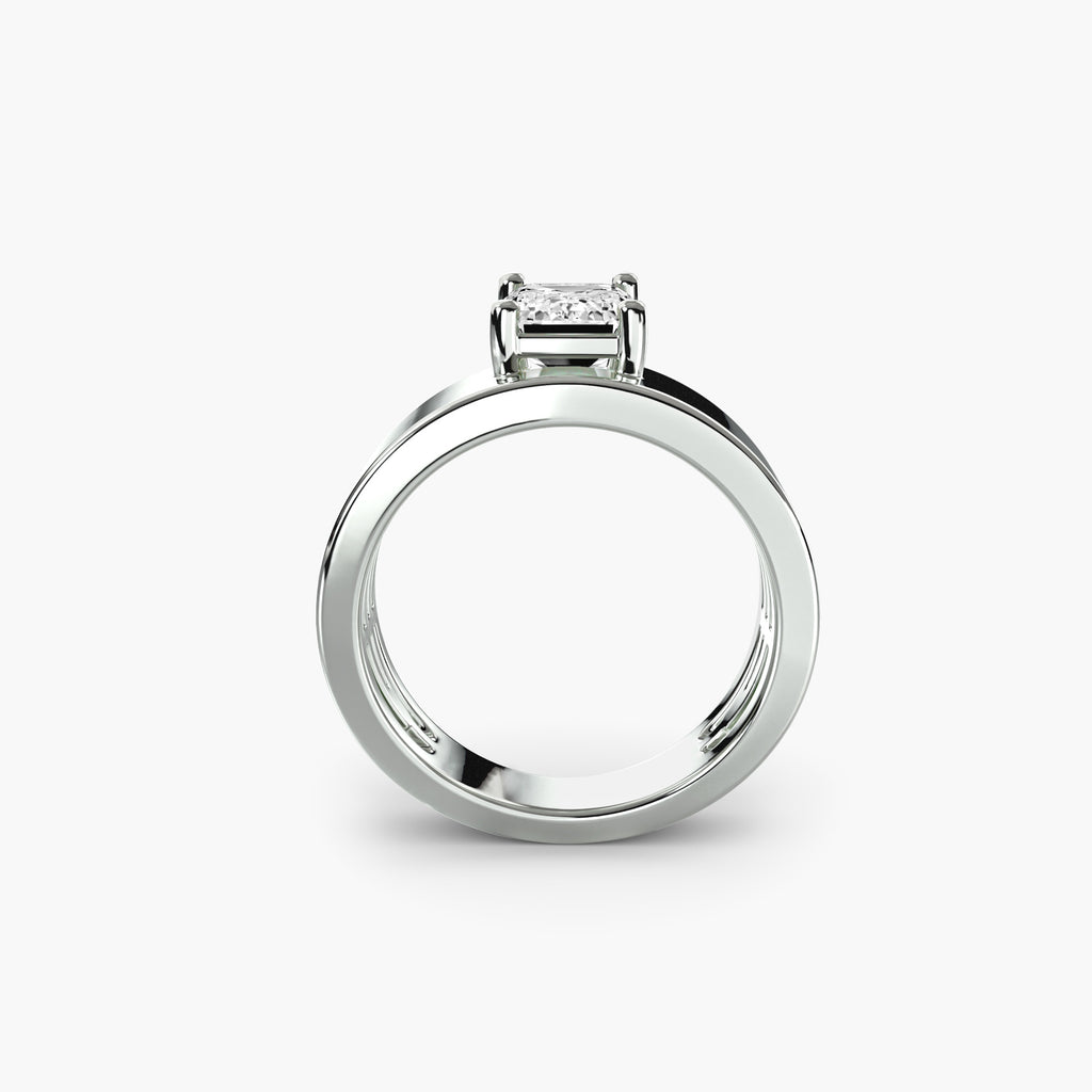 Amara Wide Band Solitaire