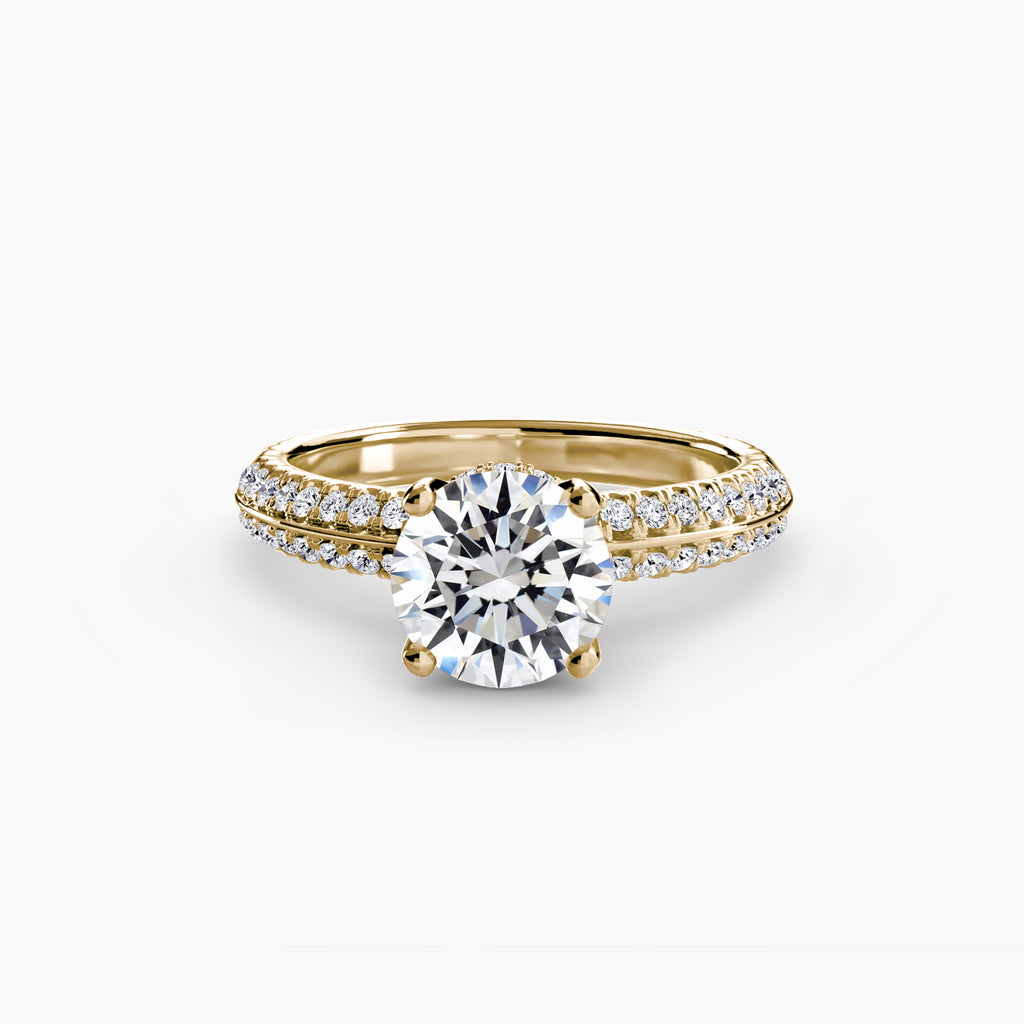 Belle Hidden Halo Solitaire with Pavé