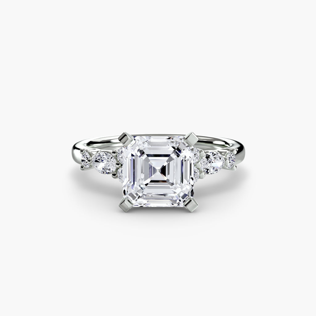 Solenne Floral Accent Solitaire