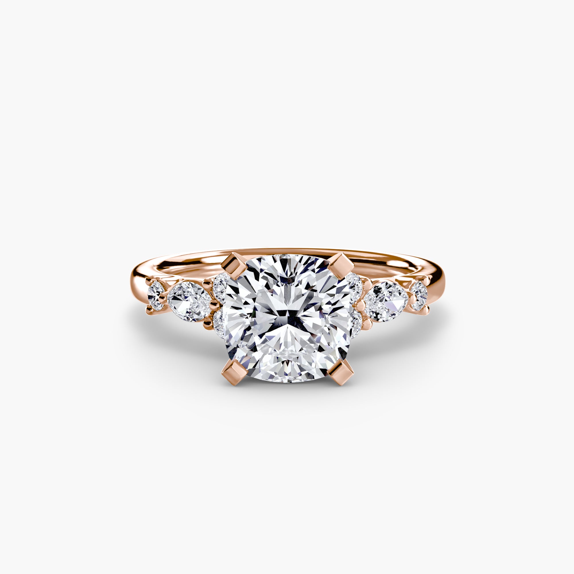 Solenne Floral Accent Solitaire