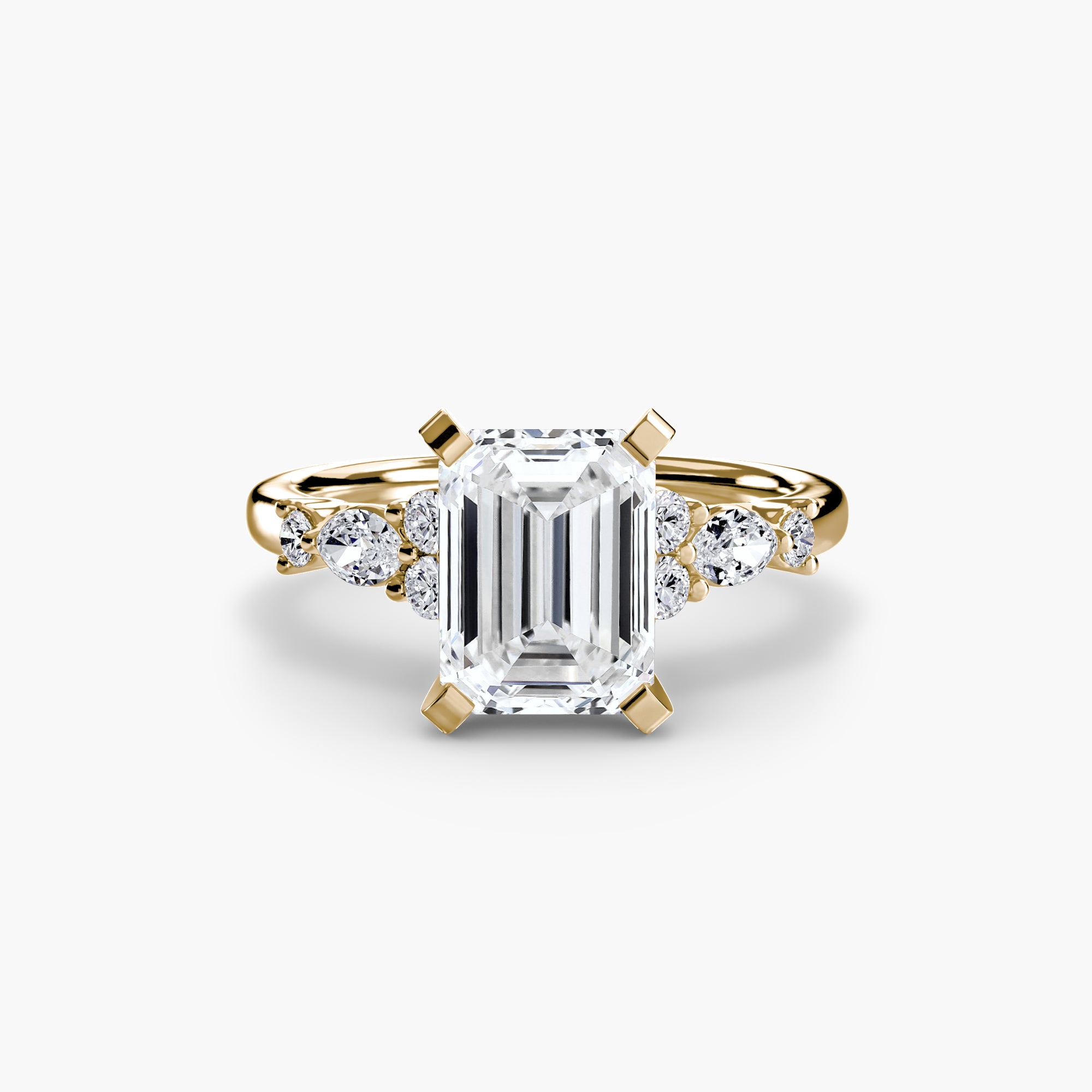 Solenne Floral Accent Solitaire