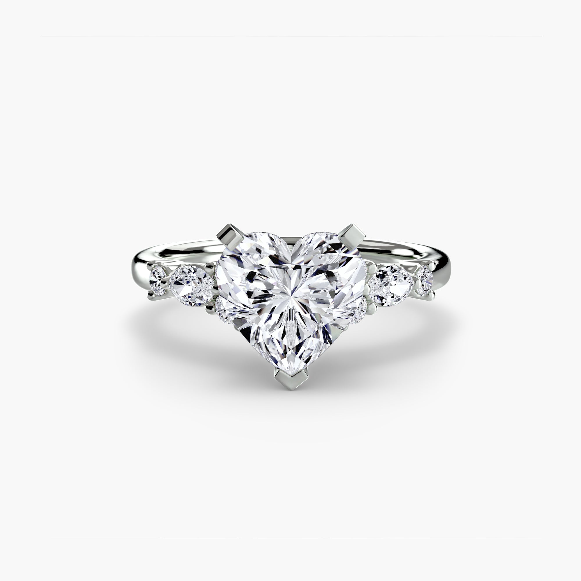 Solenne Floral Accent Solitaire