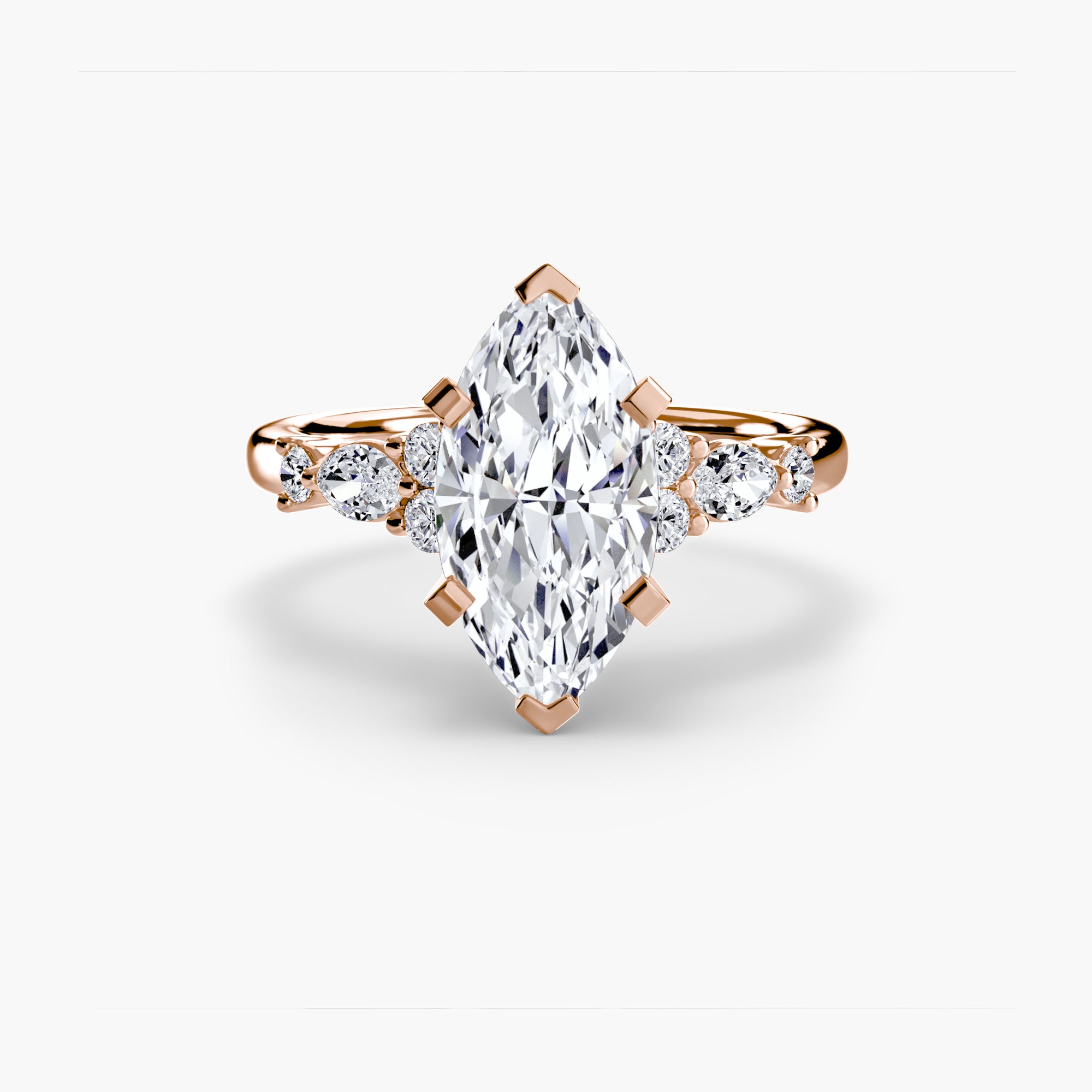 Solenne Floral Accent Solitaire