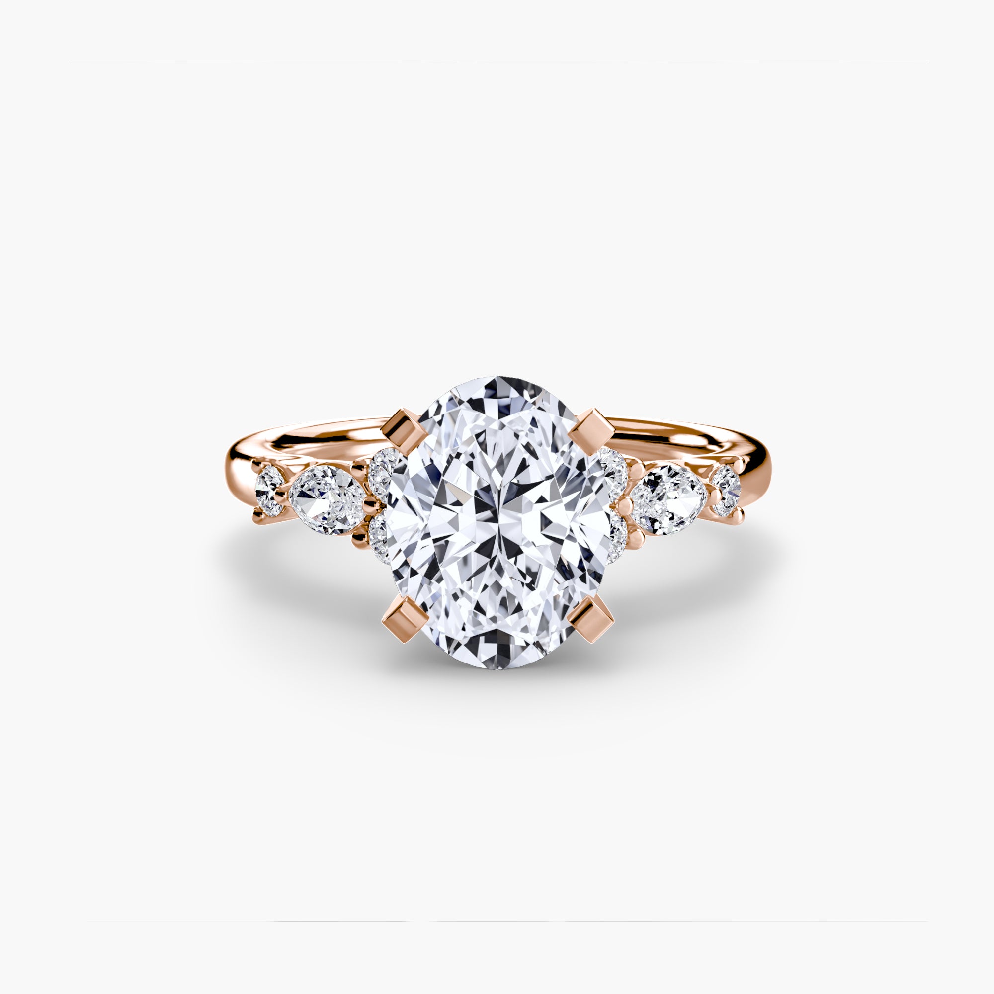 Solenne Floral Accent Solitaire