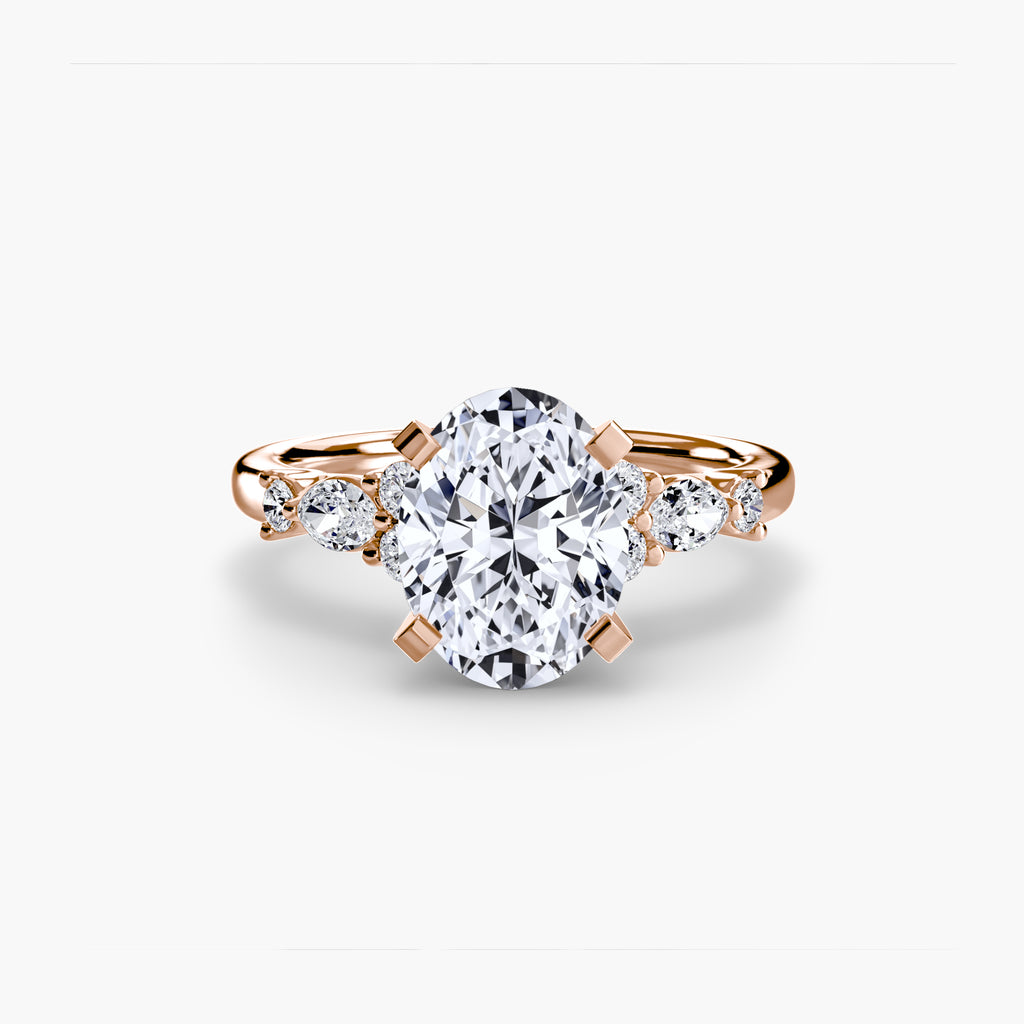 Solenne Floral Accent Solitaire