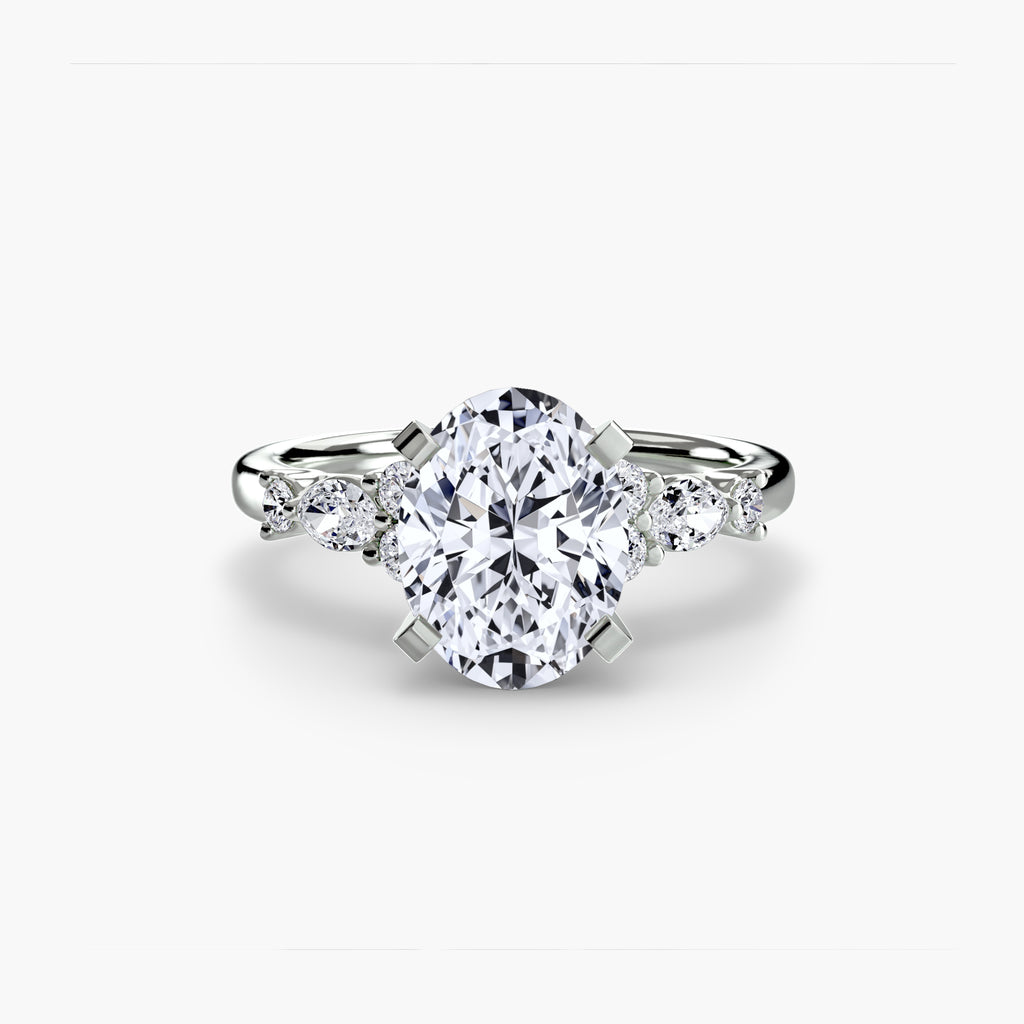 Solenne Floral Accent Solitaire
