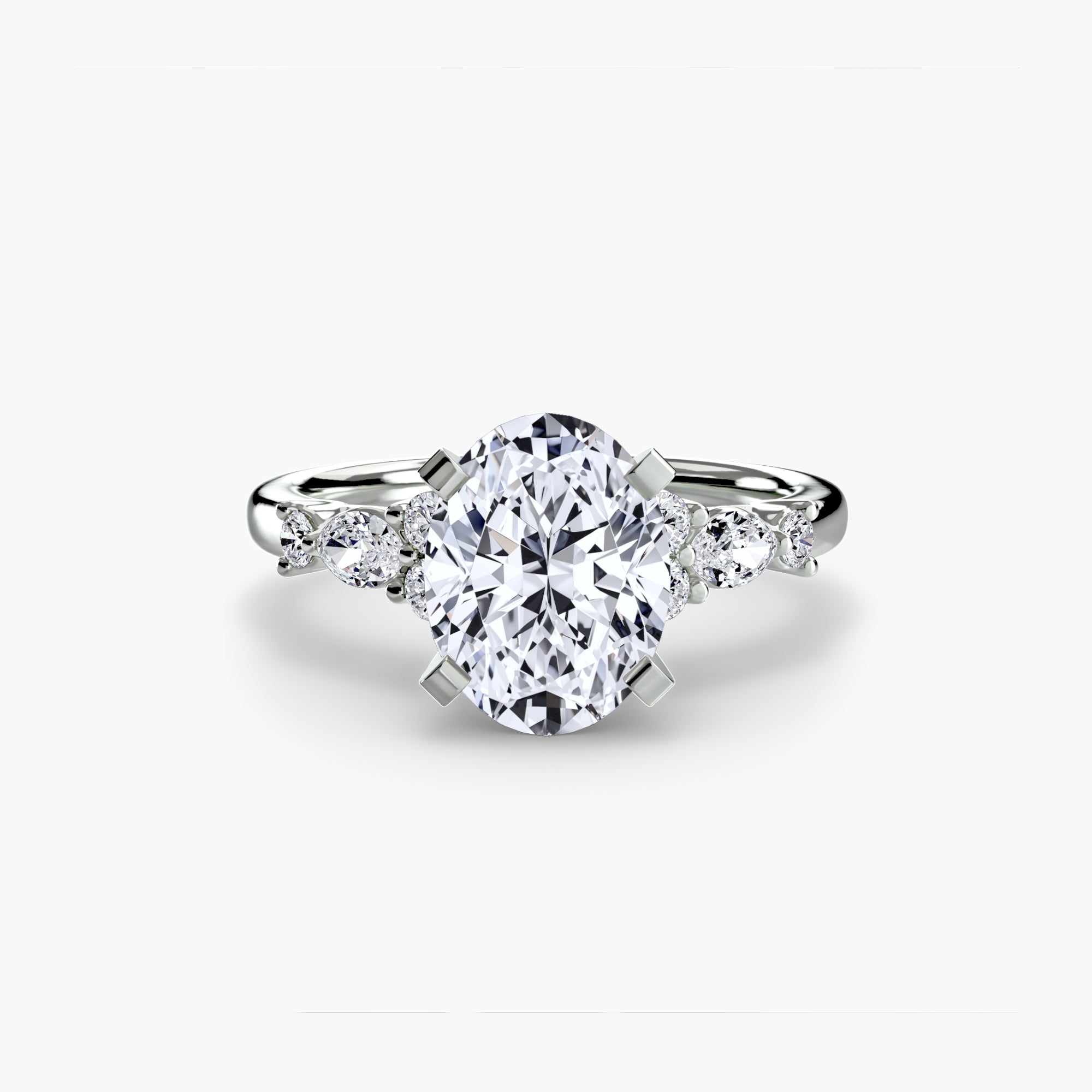 Solenne Floral Accent Solitaire