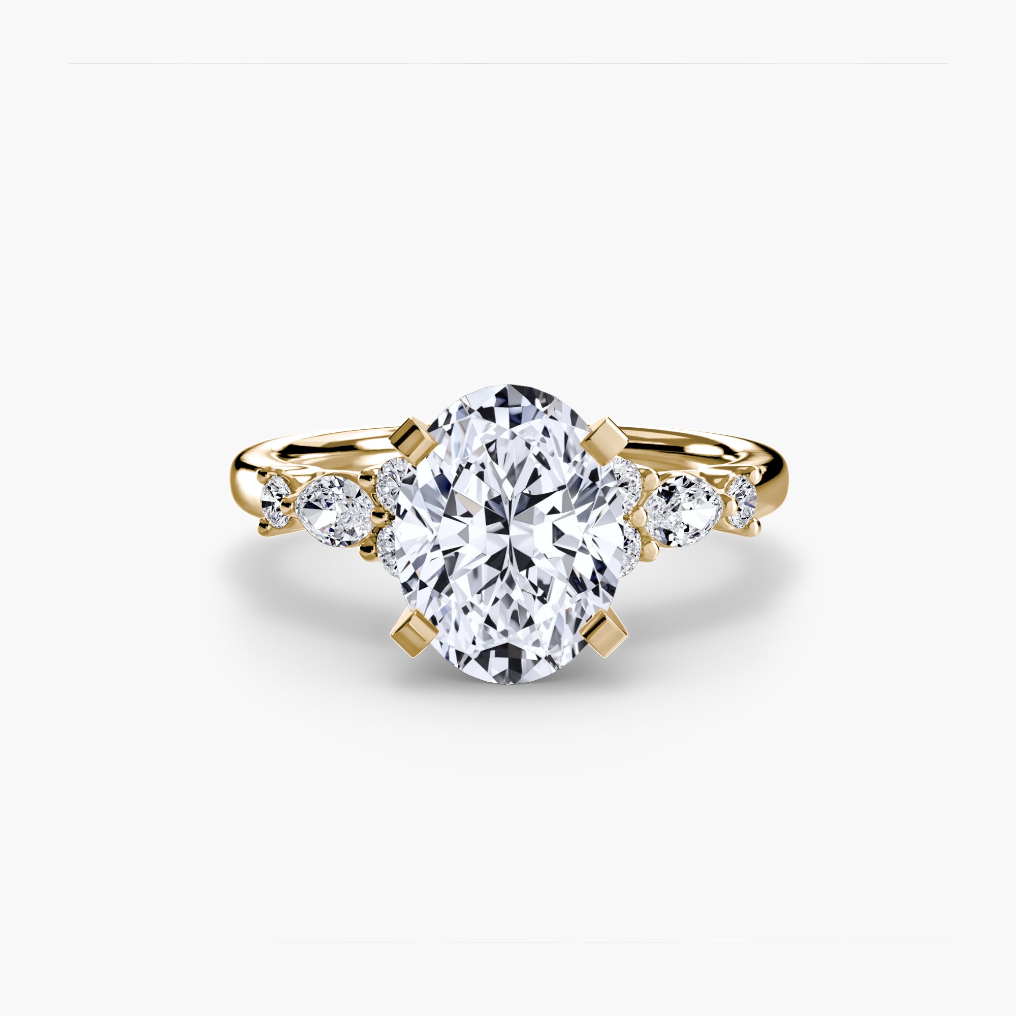 Solenne Floral Accent Solitaire