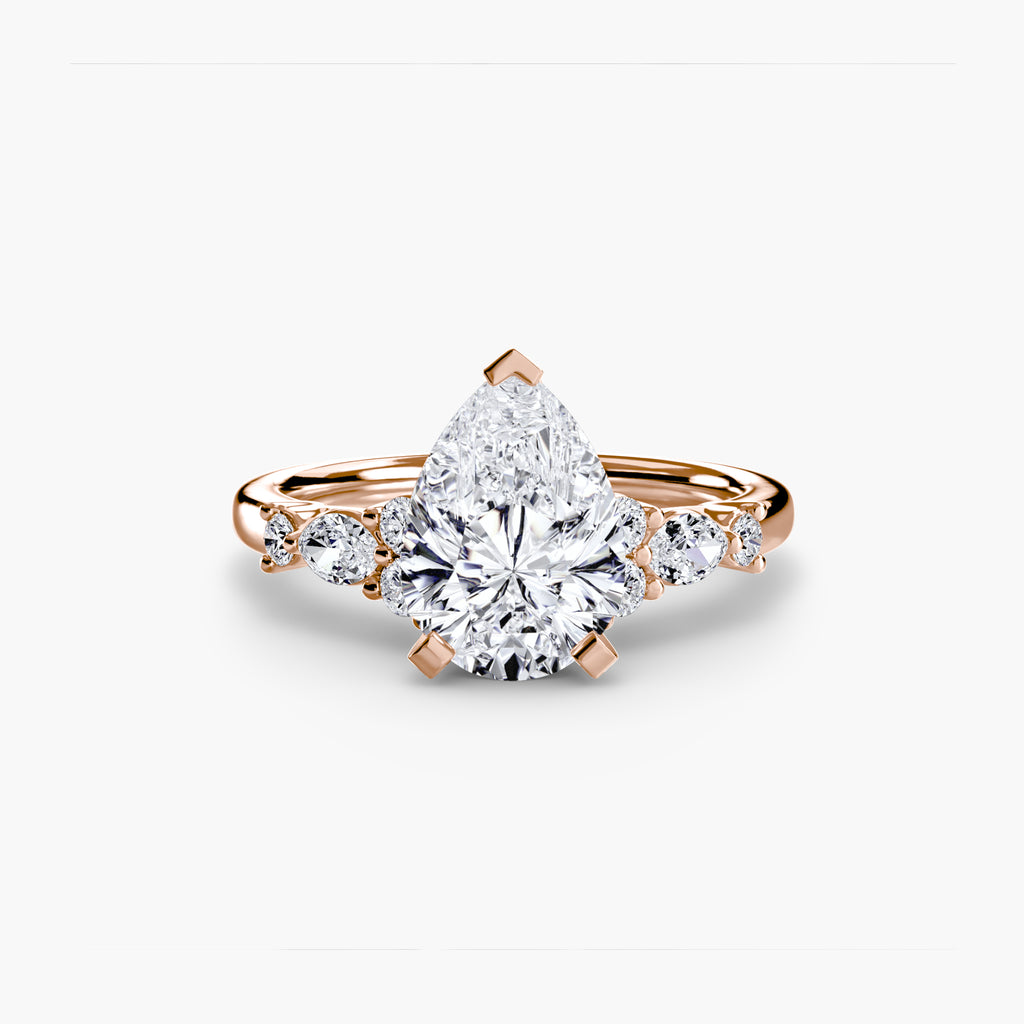 Solenne Floral Accent Solitaire