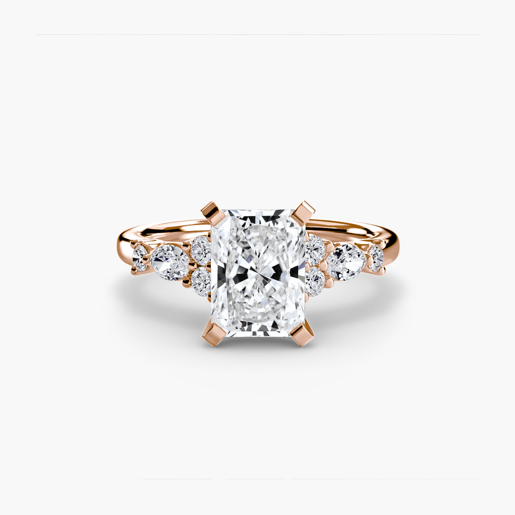Solenne Floral Accent Solitaire
