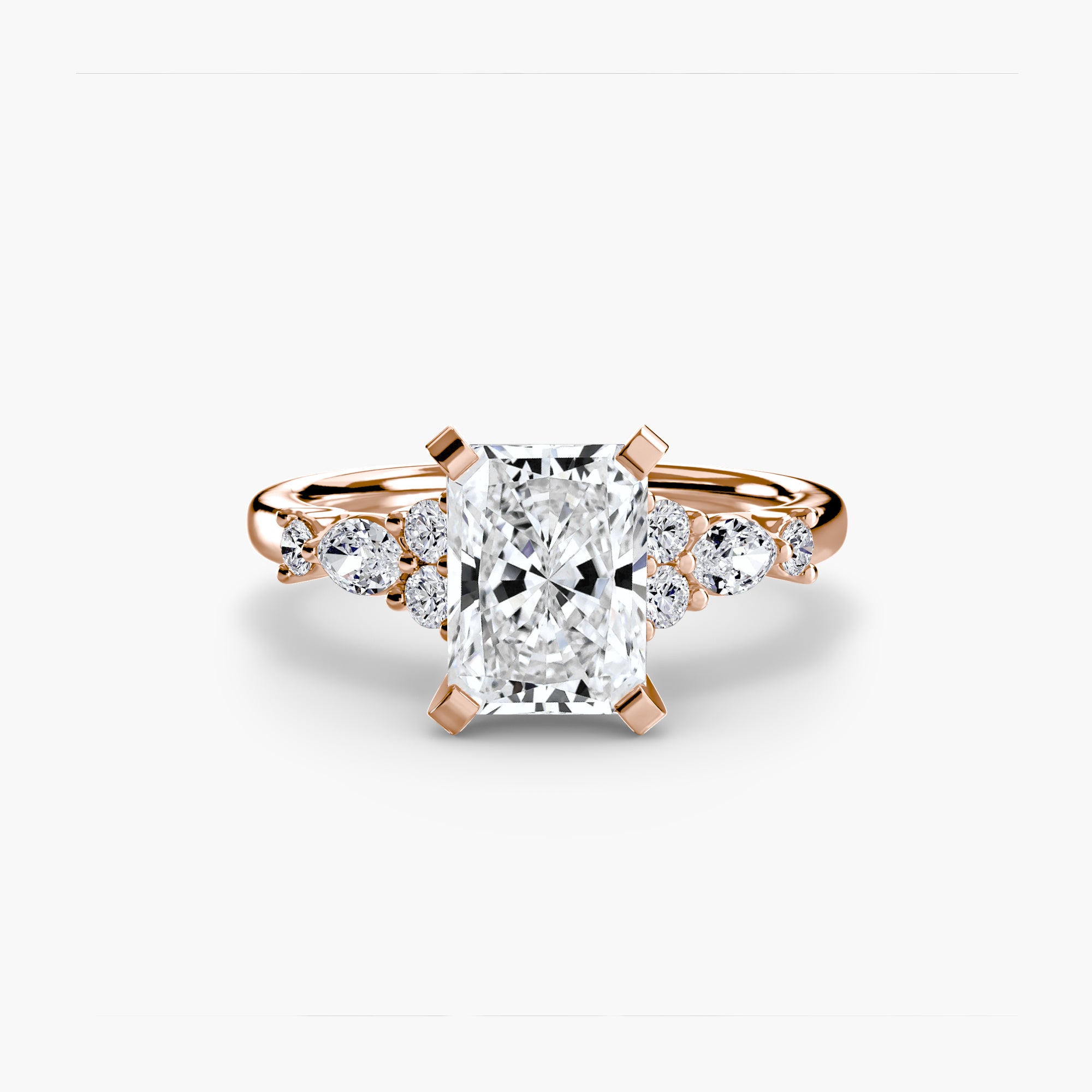 Solenne Floral Accent Solitaire