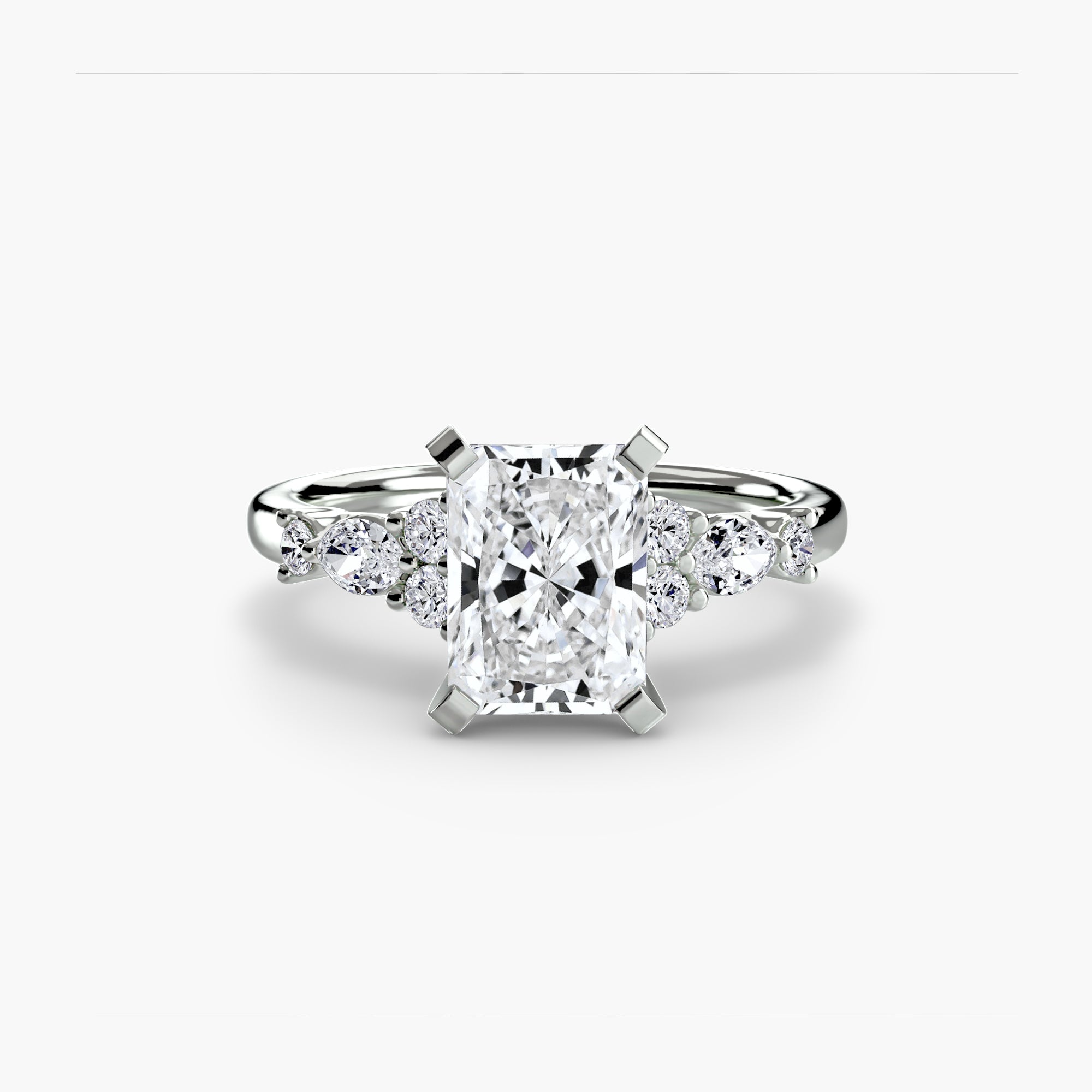 Solenne Floral Accent Solitaire