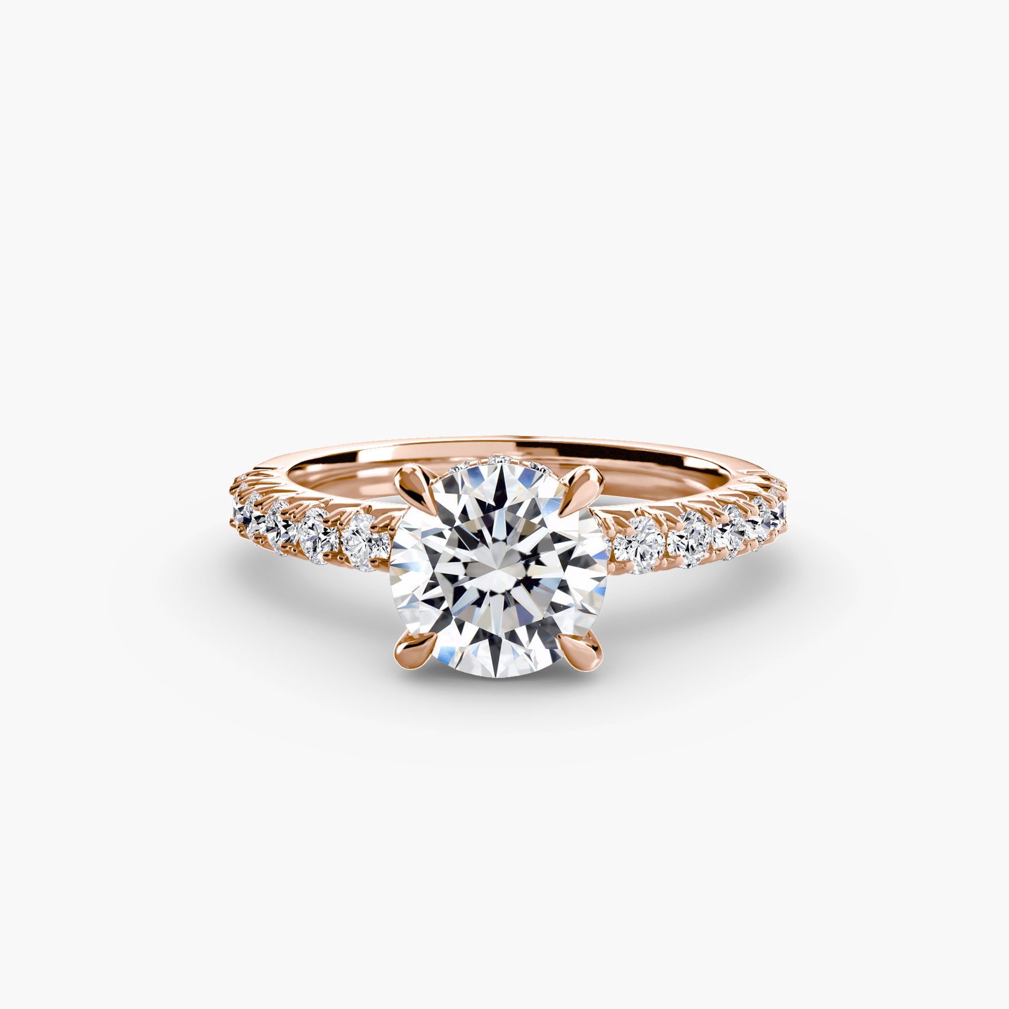 Sloane Solitaire Hidden Halo Pavé