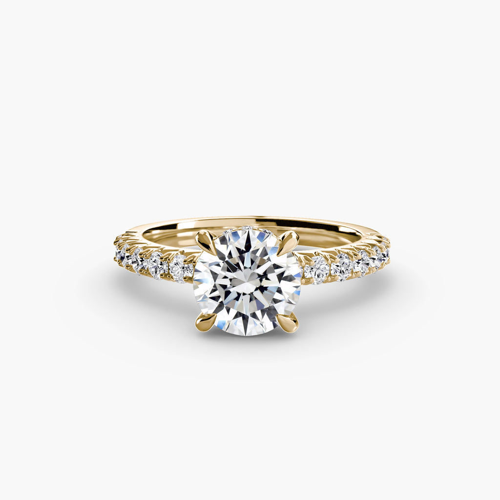 Sloane Solitaire Hidden Halo Pavé