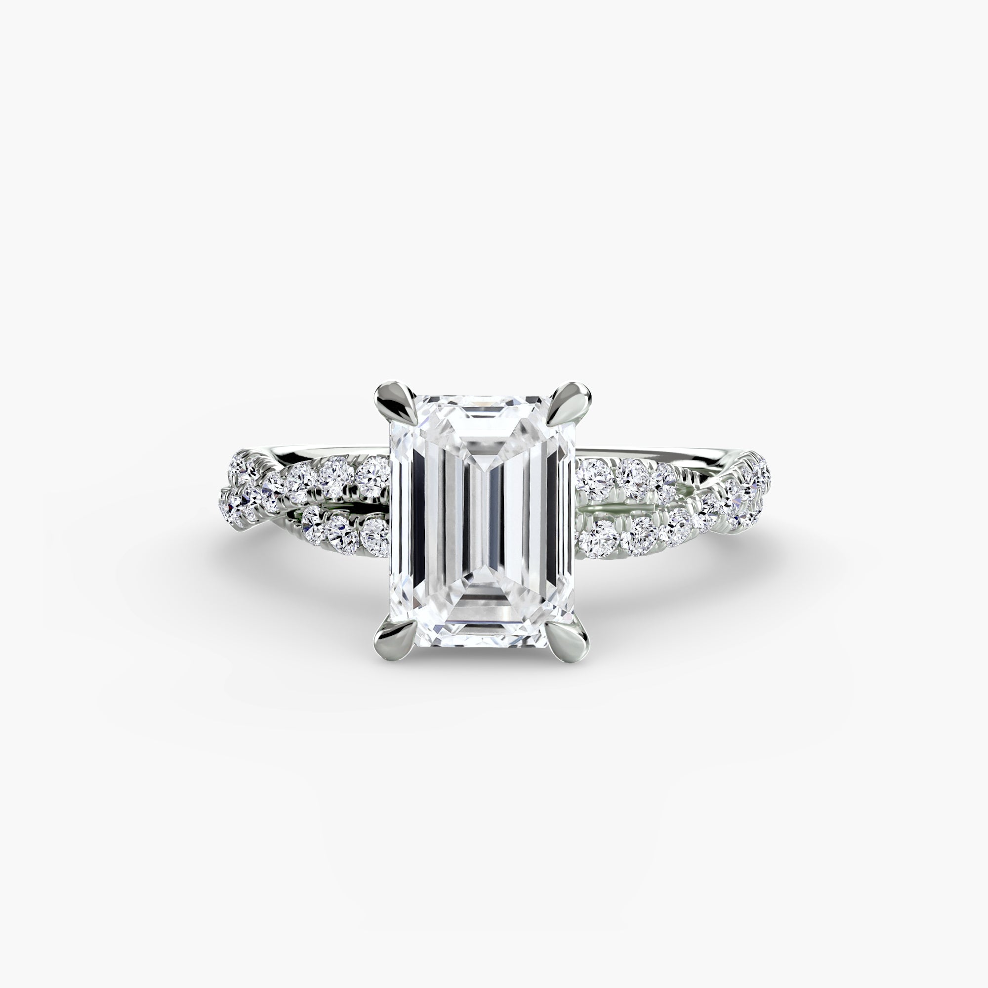 Tate Twisted Pavé Solitaire