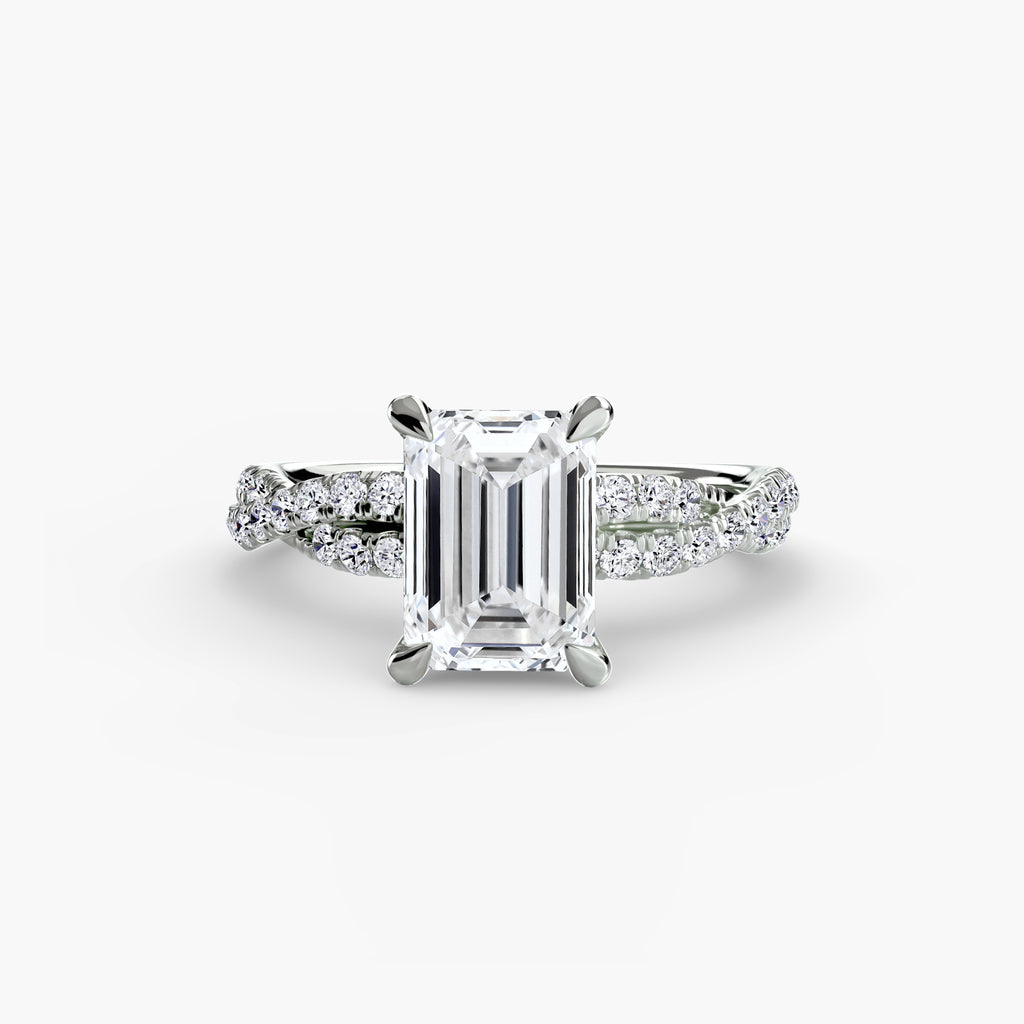 Tate Twisted Pavé Solitaire