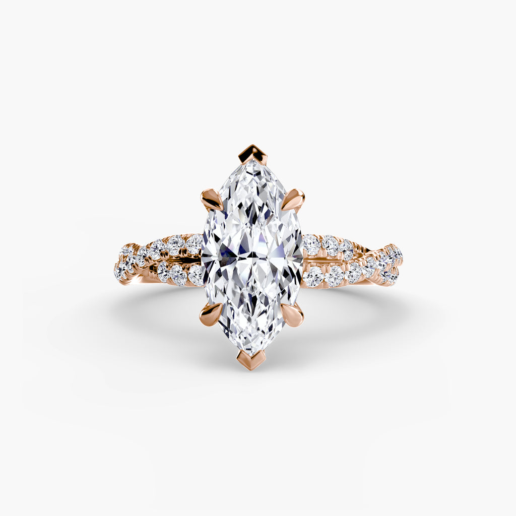 Tate Twisted Pavé Solitaire