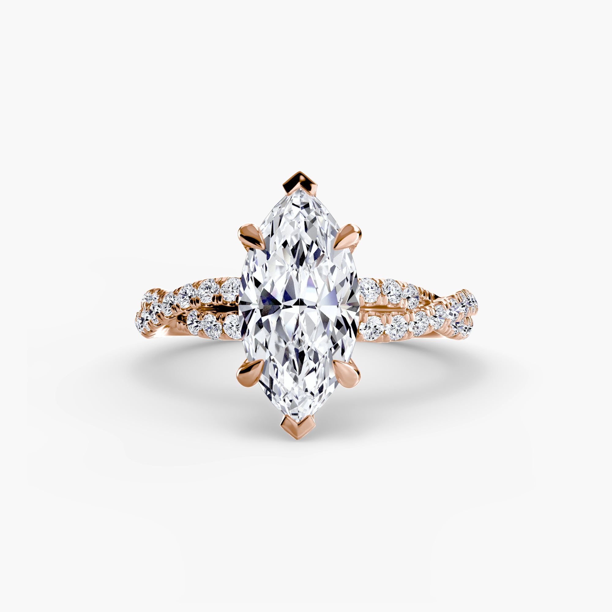 Tate Twisted Pavé Solitaire
