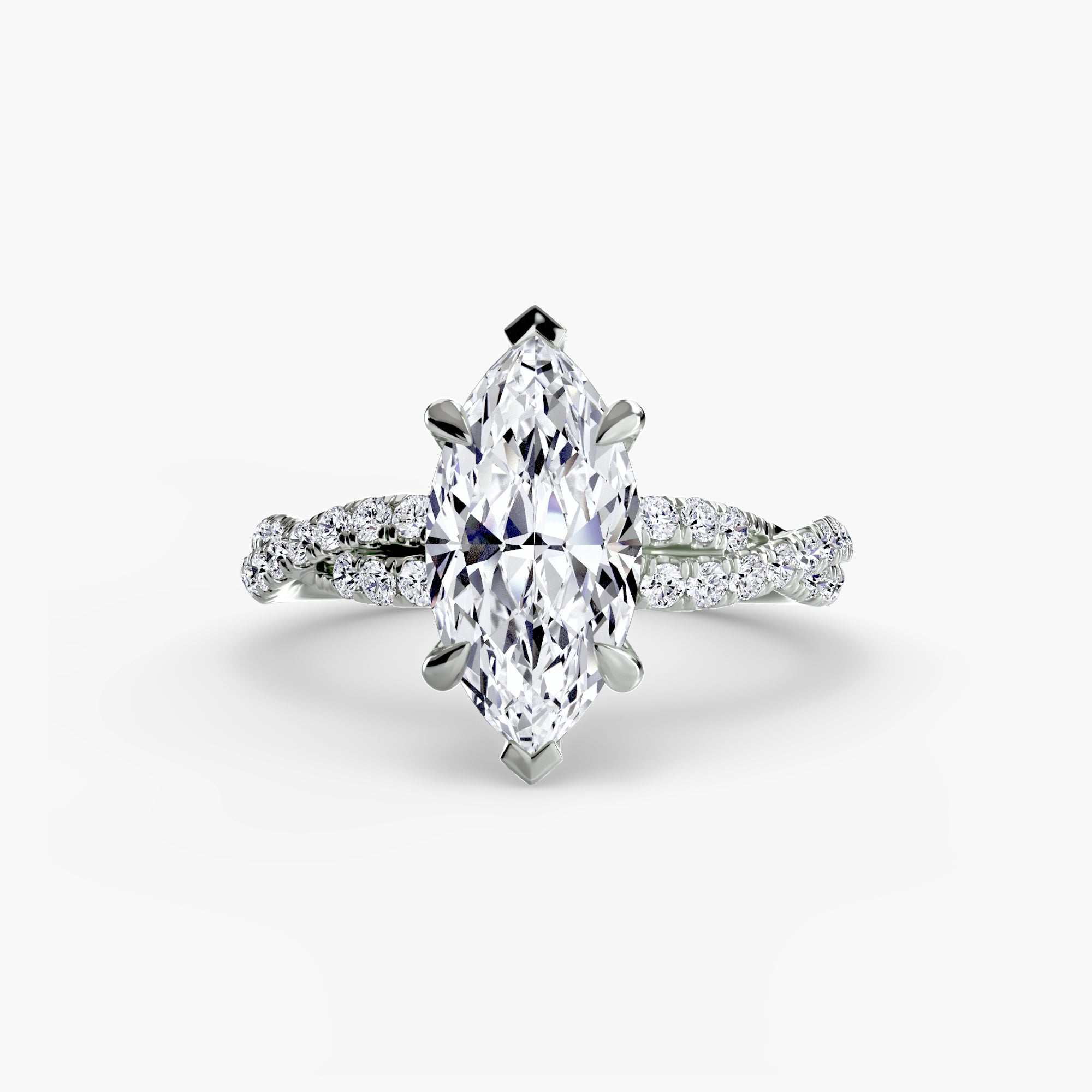 Tate Twisted Pavé Solitaire