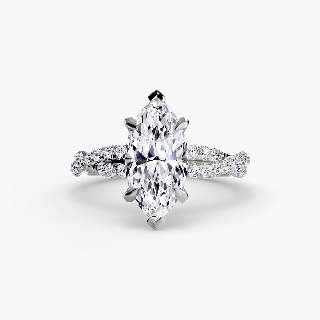 Tate Twisted Pavé Solitaire