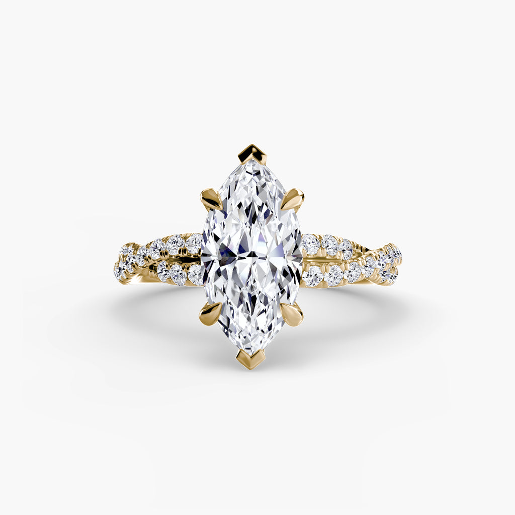 Tate Twisted Pavé Solitaire