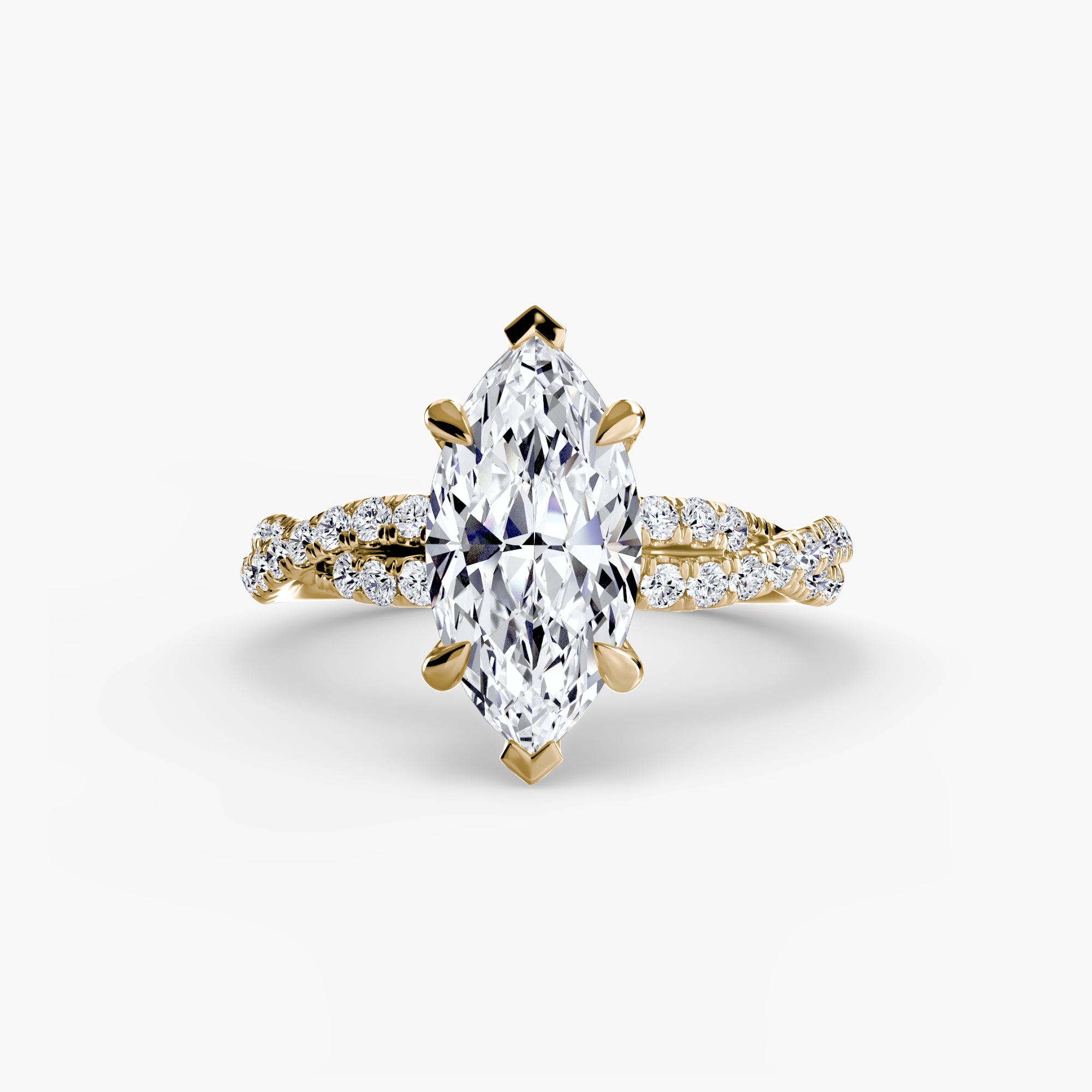 Tate Twisted Pavé Solitaire