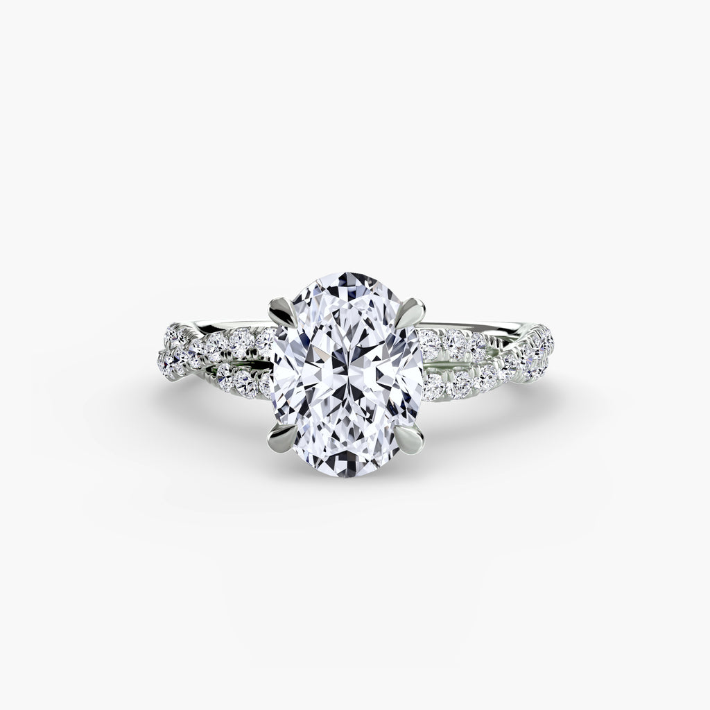 Tate Twisted Pavé Solitaire