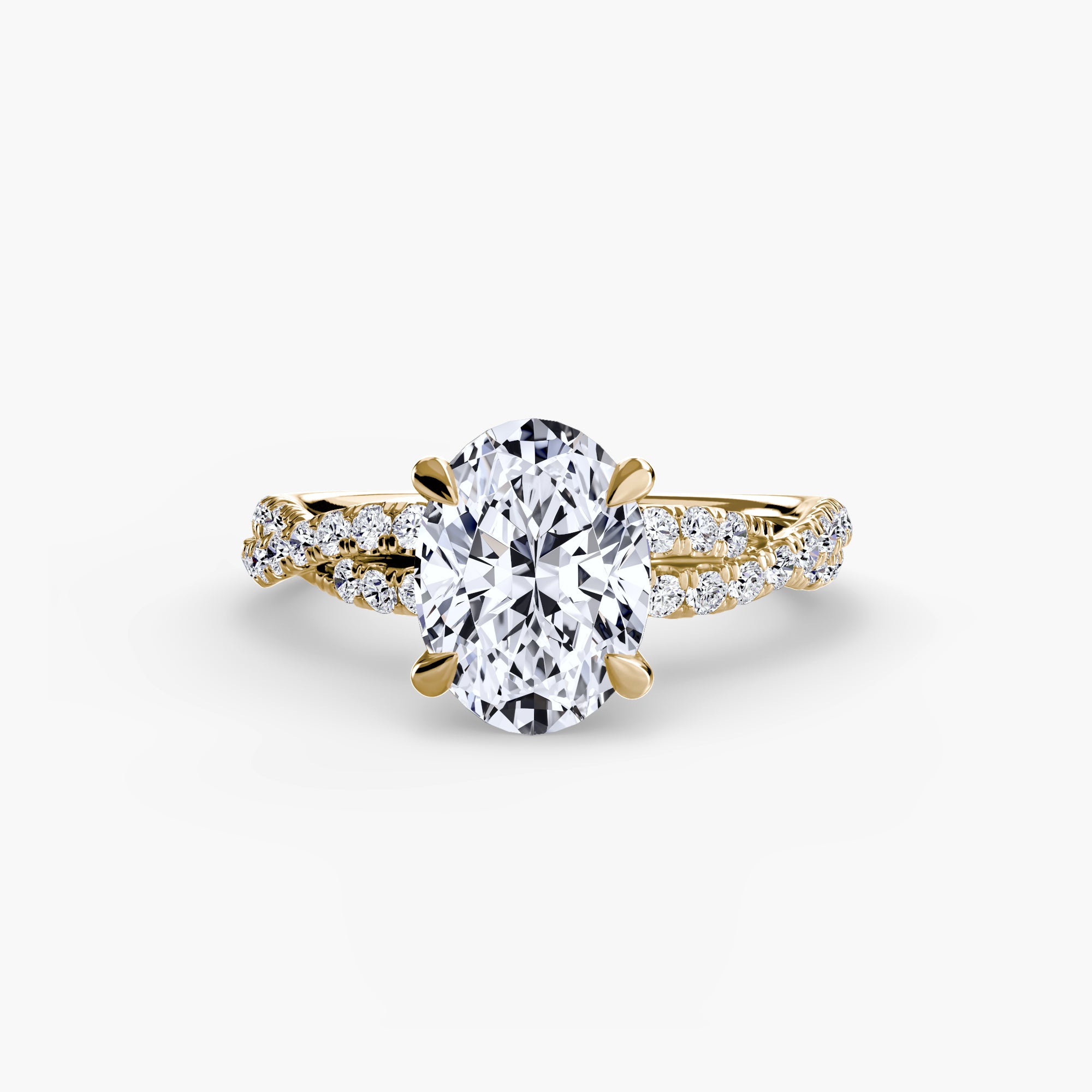 Tate Twisted Pavé Solitaire