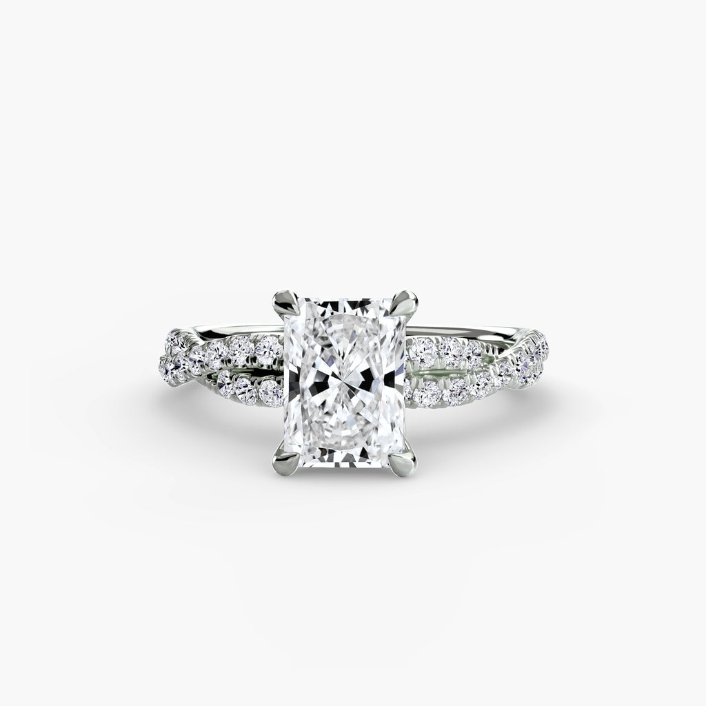 Tate Twisted Pavé Solitaire