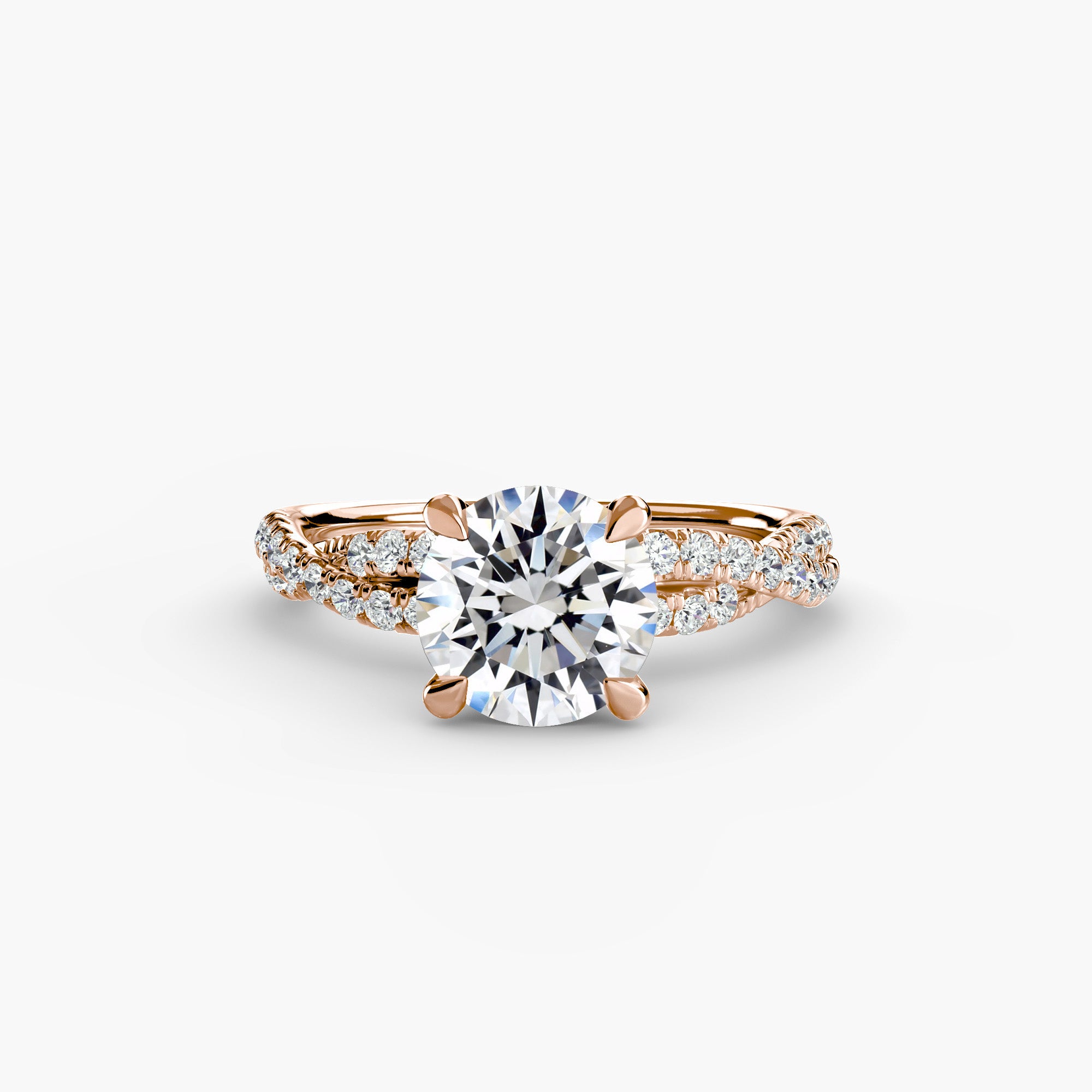 Tate Twisted Pavé Solitaire