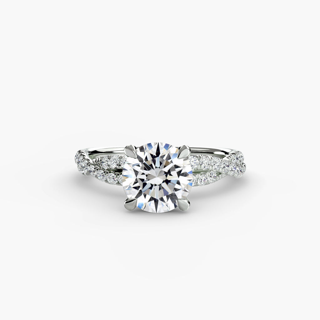 Tate Twisted Pavé Solitaire