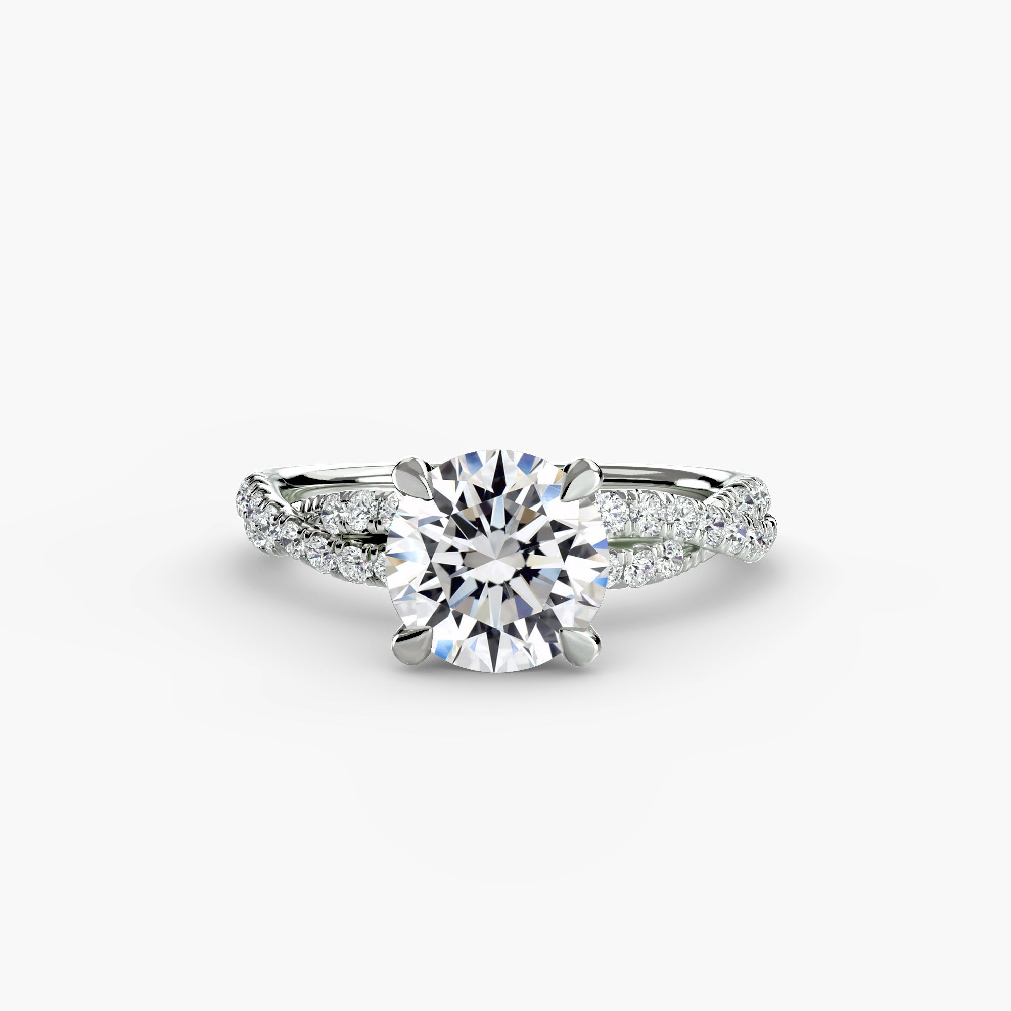 Tate Twisted Pavé Solitaire