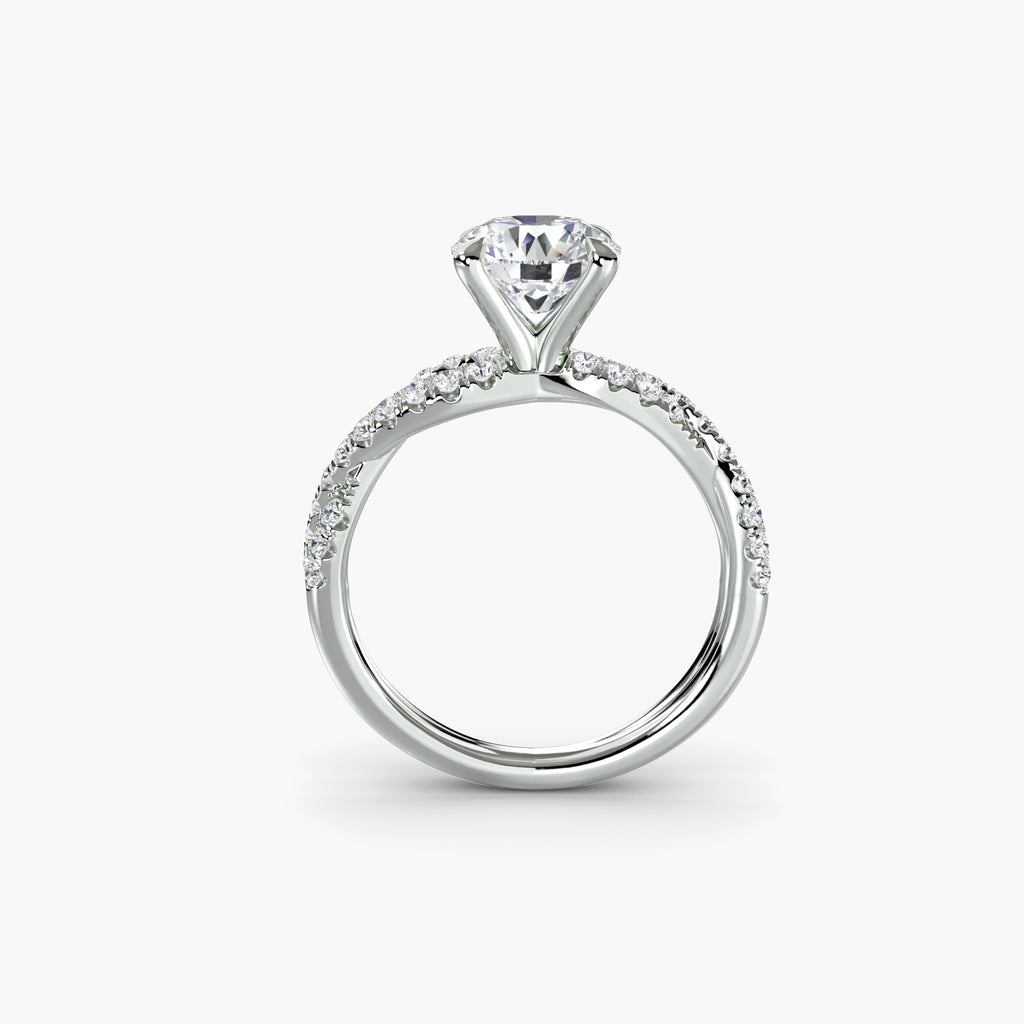 Tate Twisted Pavé Solitaire