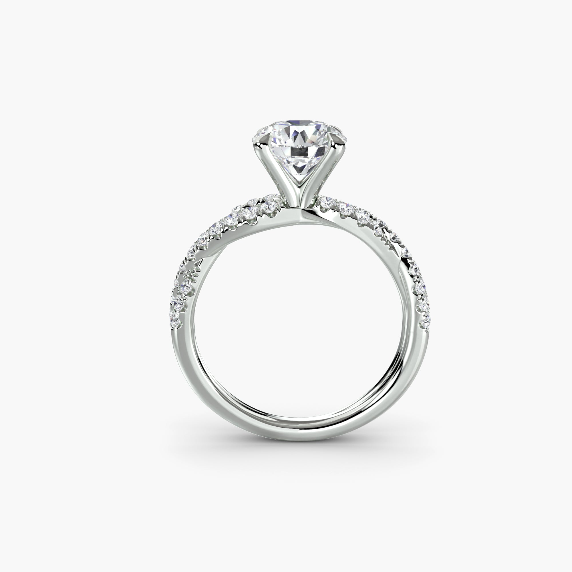 Tate Twisted Pavé Solitaire