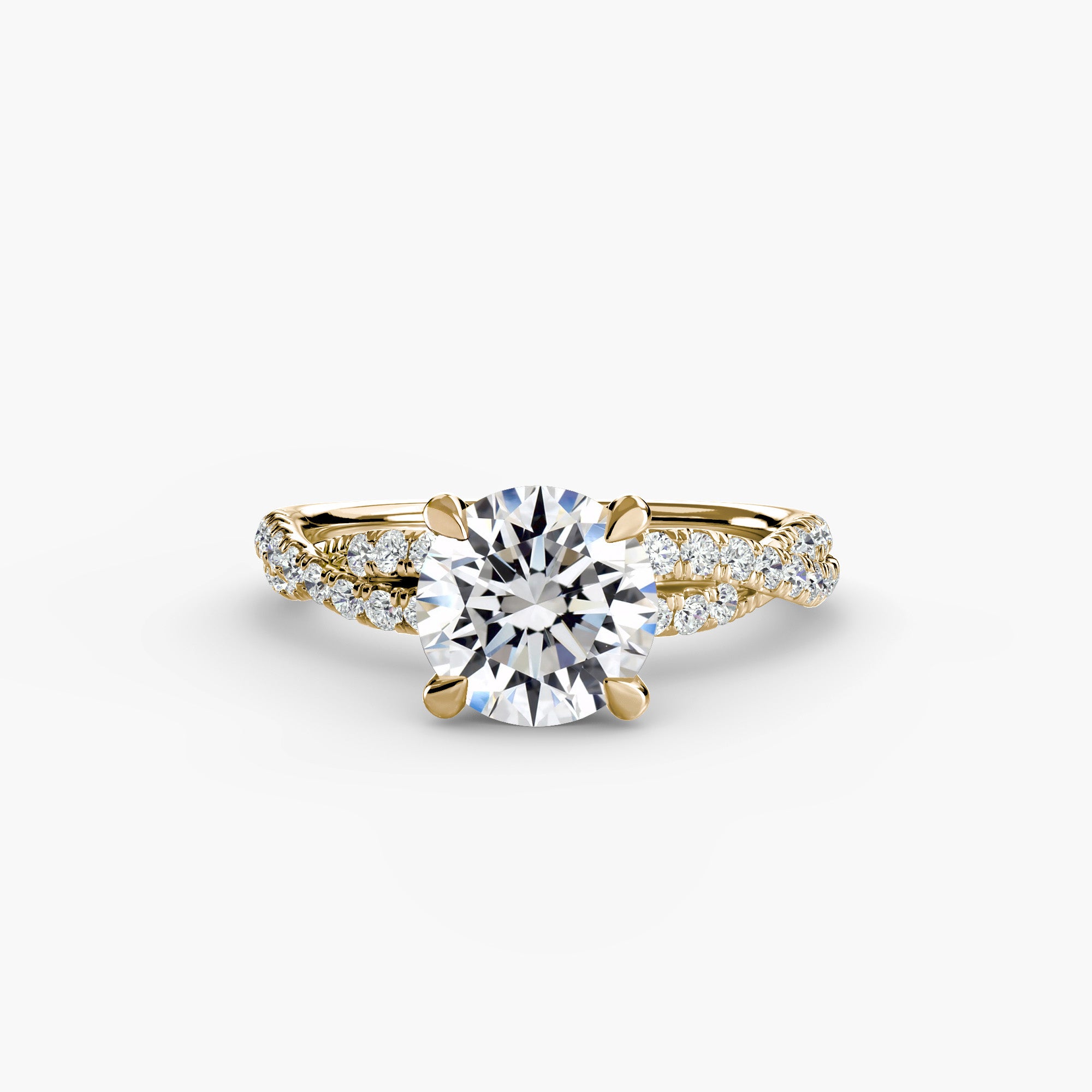 Tate Twisted Pavé Solitaire