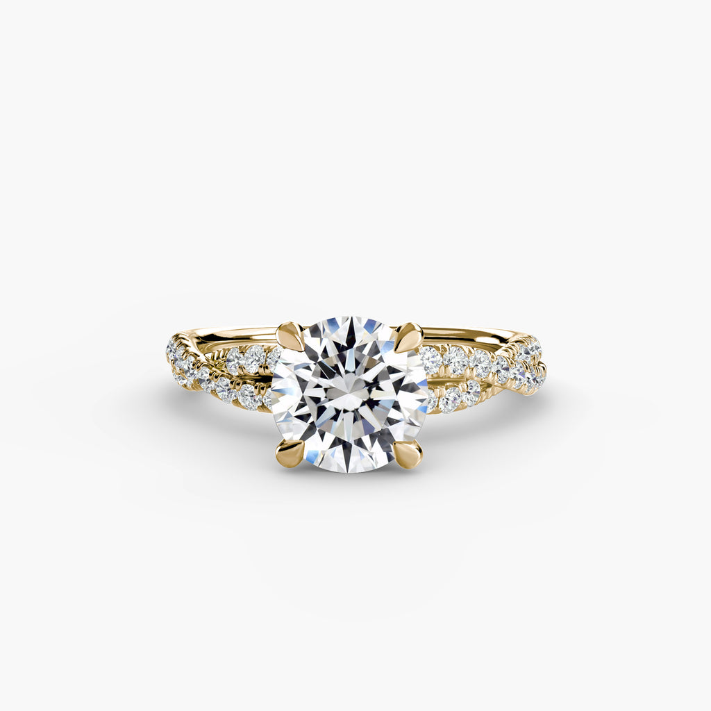 Tate Twisted Pavé Solitaire