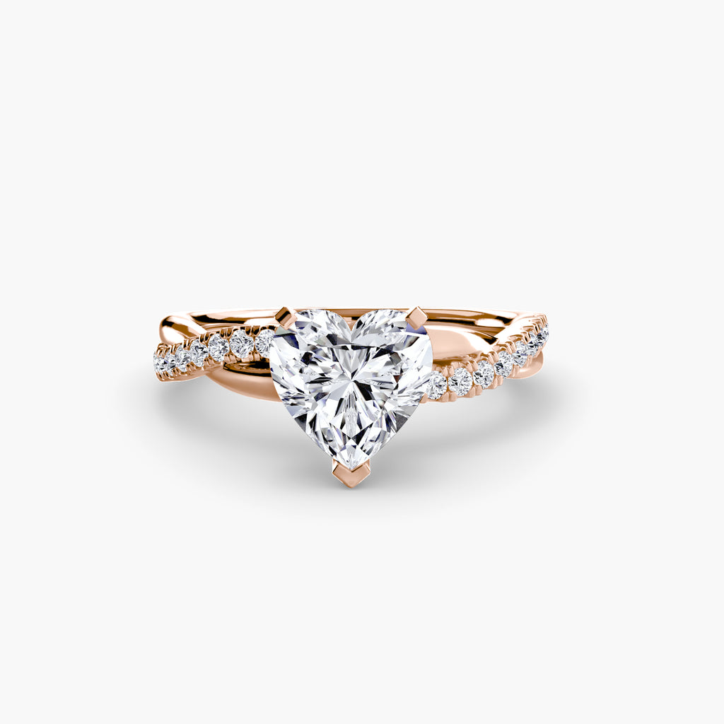 Emerald Twist Pavé Ring