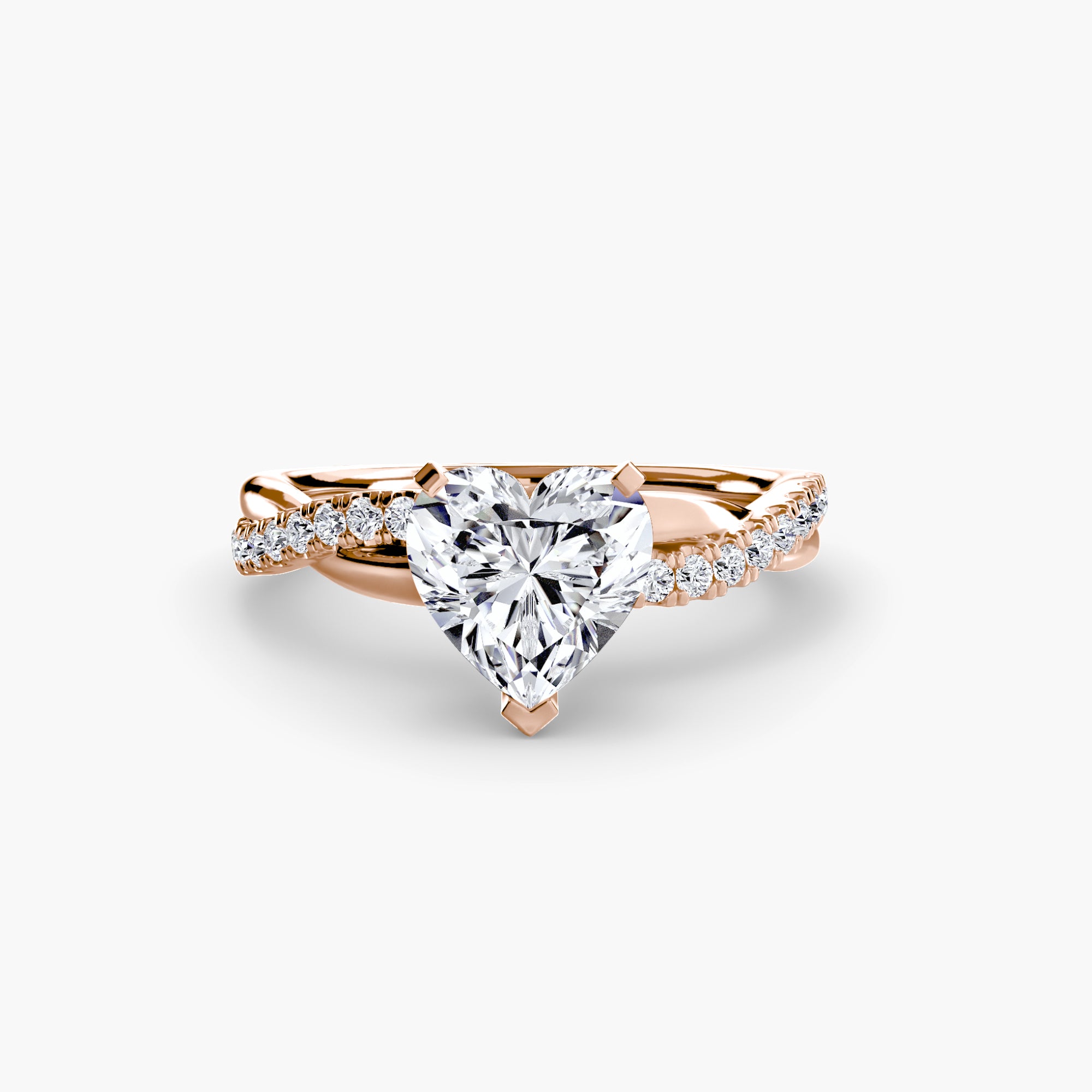 Emerald Twist Pavé Ring