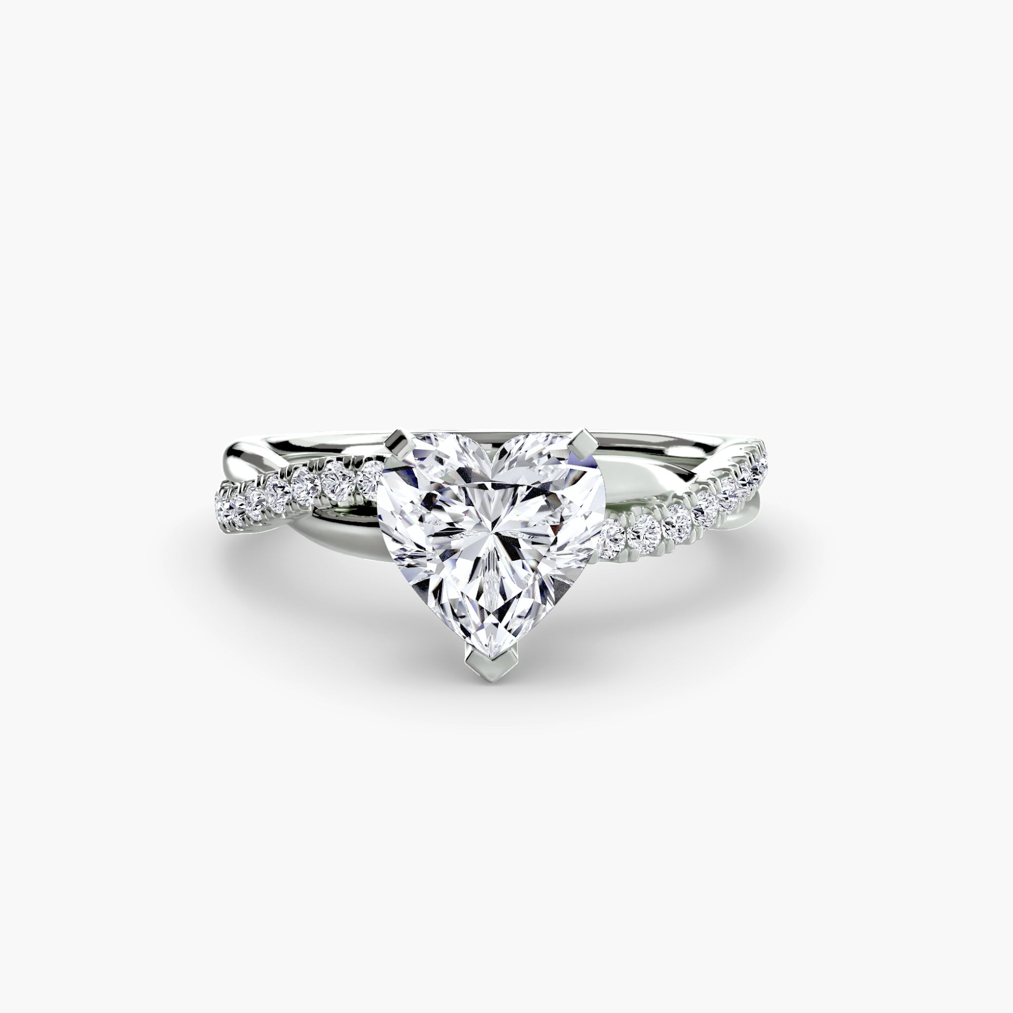 Emerald Twist Pavé Ring