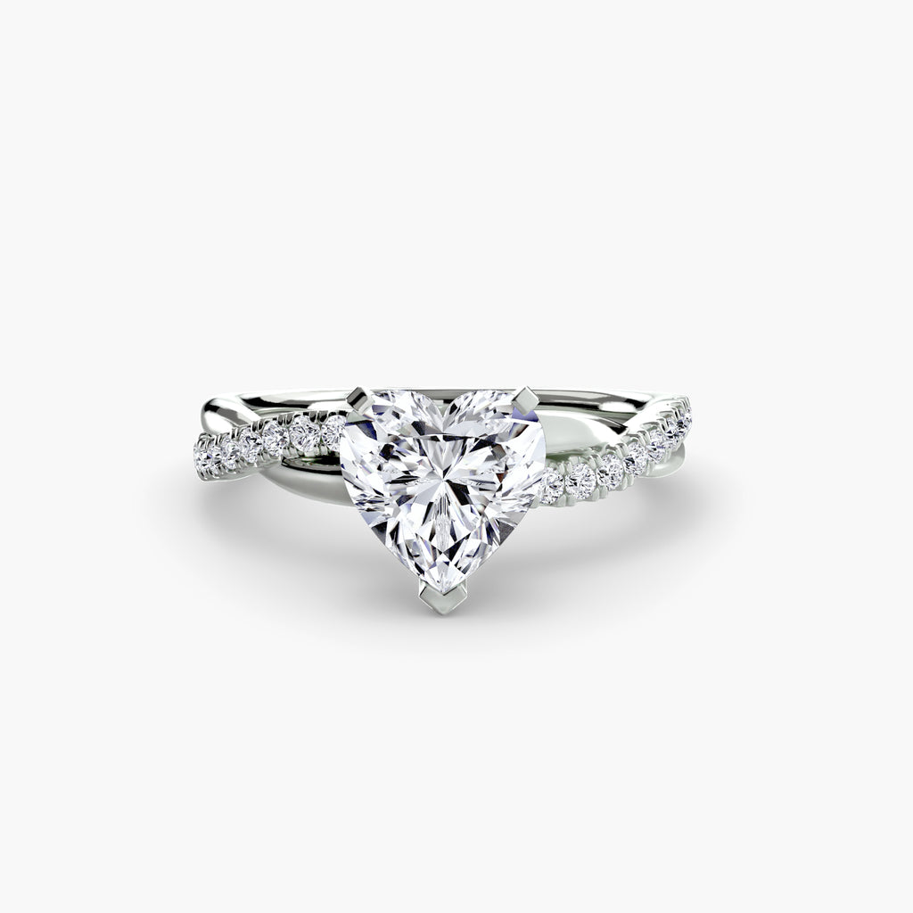 Emerald Twist Pavé Ring