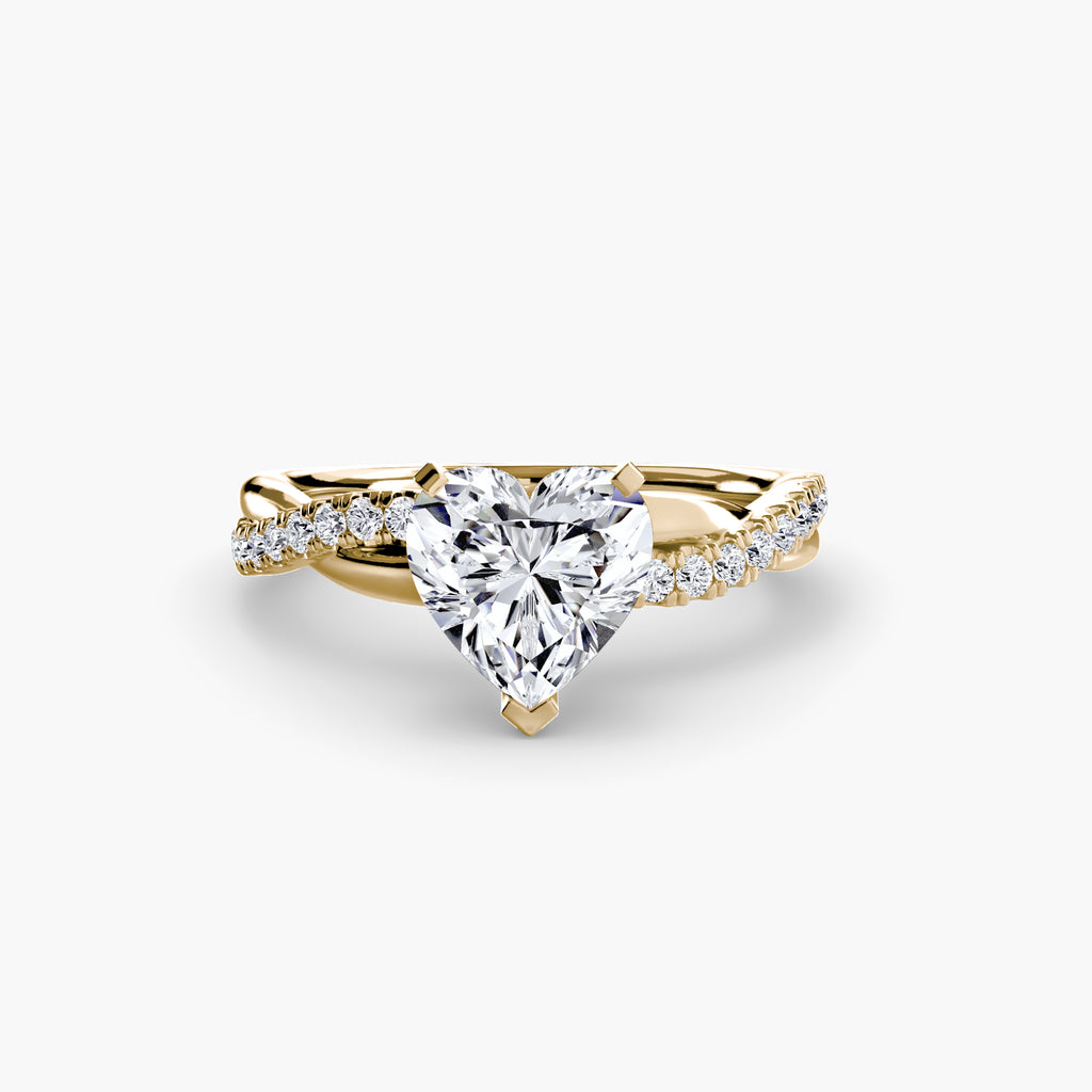 Emerald Twist Pavé Ring
