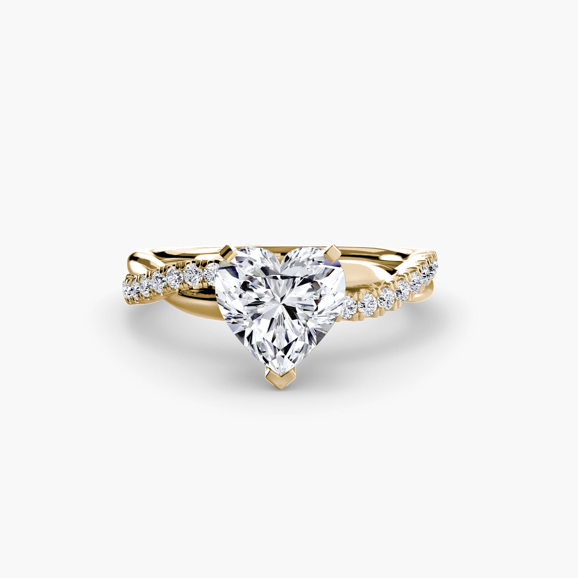 Emerald Twist Pavé Ring